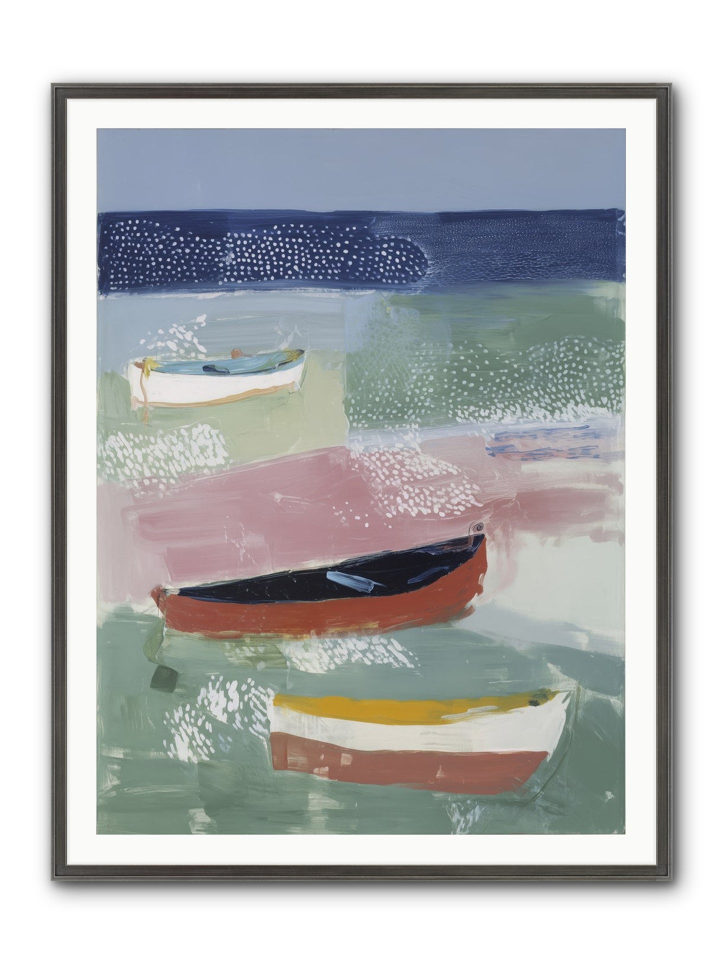 Morning Light Framed Print - Slimwoods Black/Silver 36x48