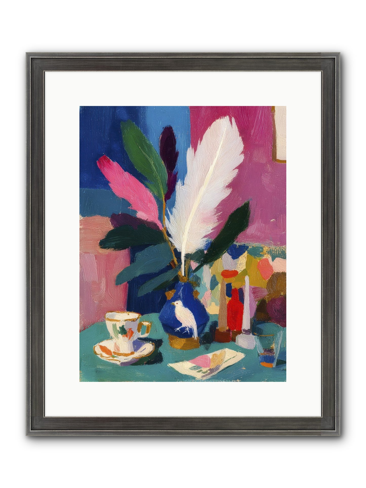 Morning Remnants Framed Print - Slimwoods Black/Silver 12x16