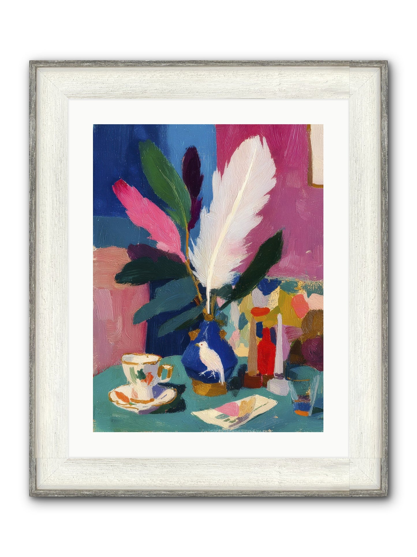 Morning Remnants Framed Print - Driftwood White 18x24