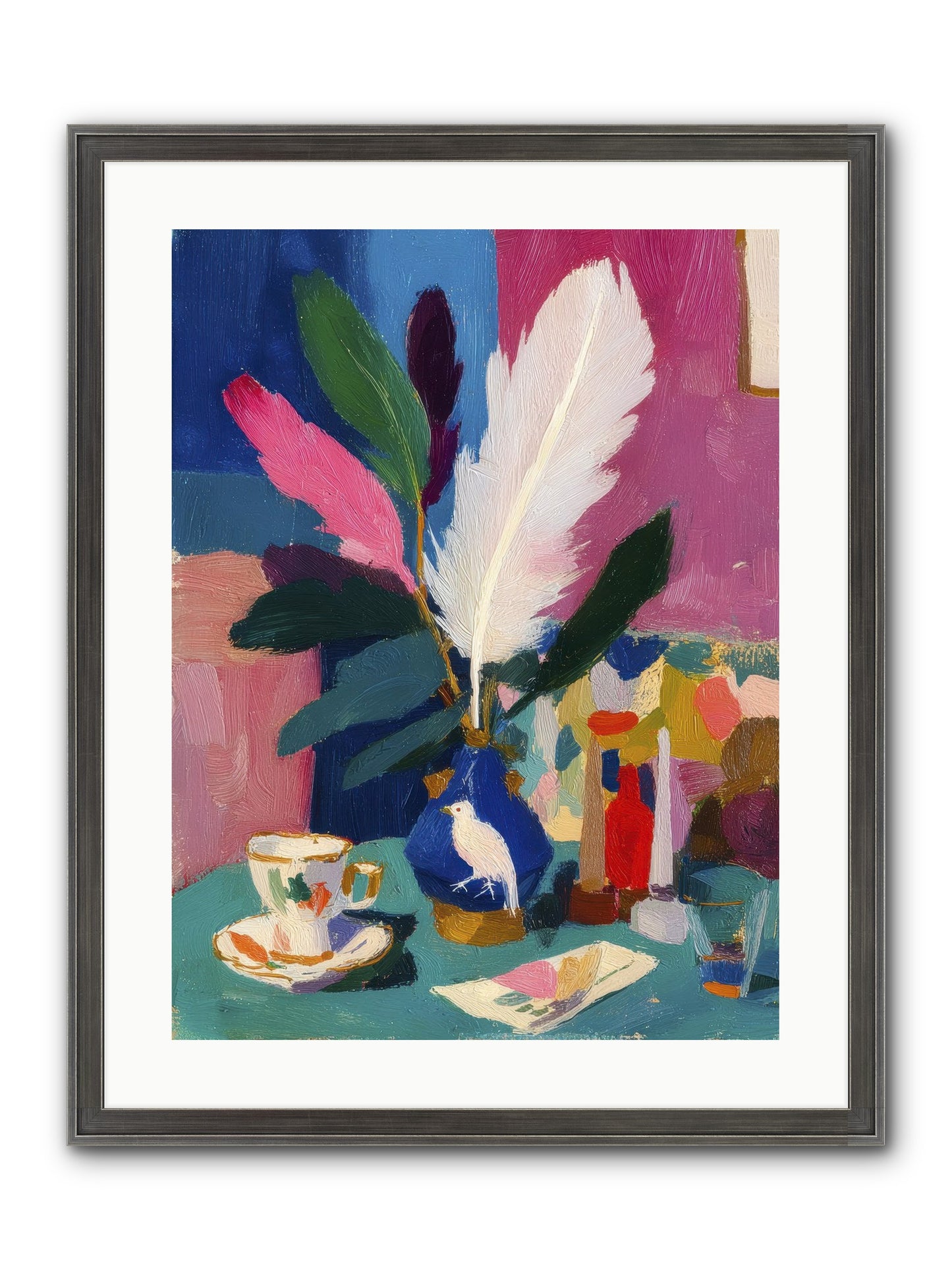 Morning Remnants Framed Print - Slimwoods Black/Silver 18x24
