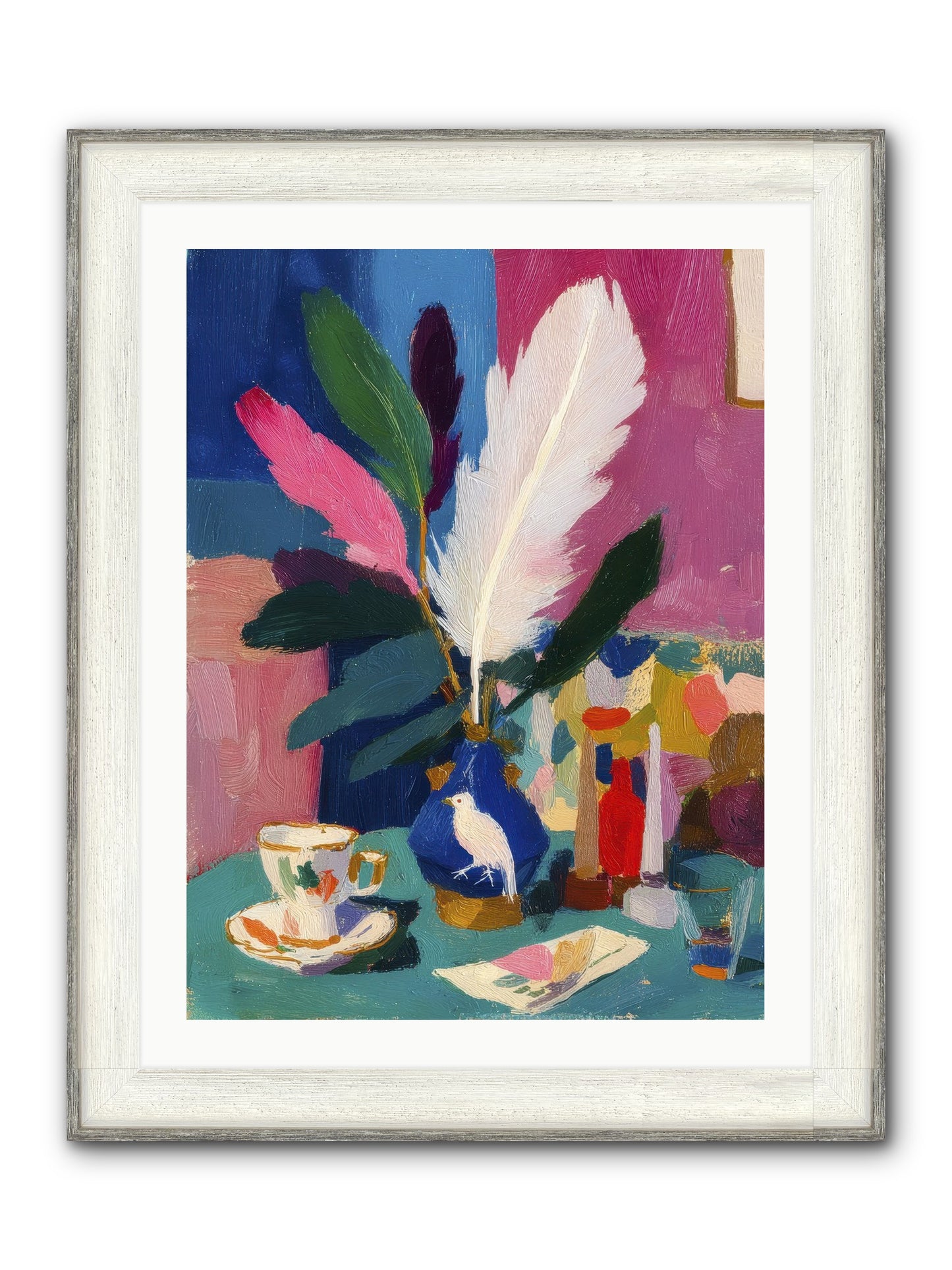 Morning Remnants Framed Print - Driftwood White 24x32