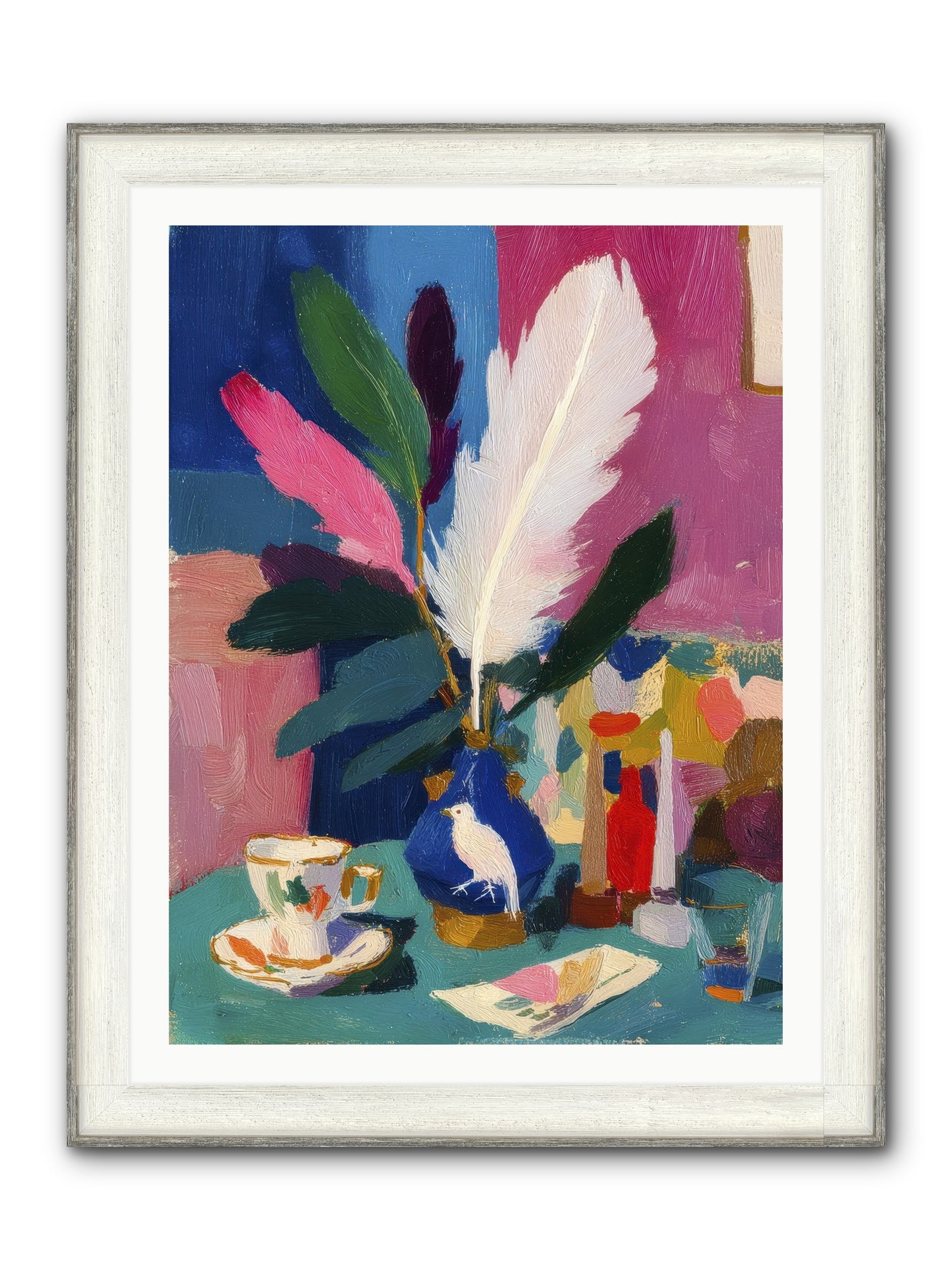Morning Remnants Framed Print - Driftwood White 30x40