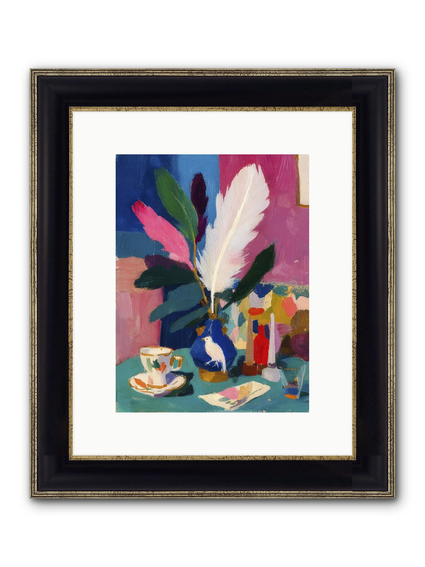 Morning Remnants Framed Print - Black & Gold 9x12