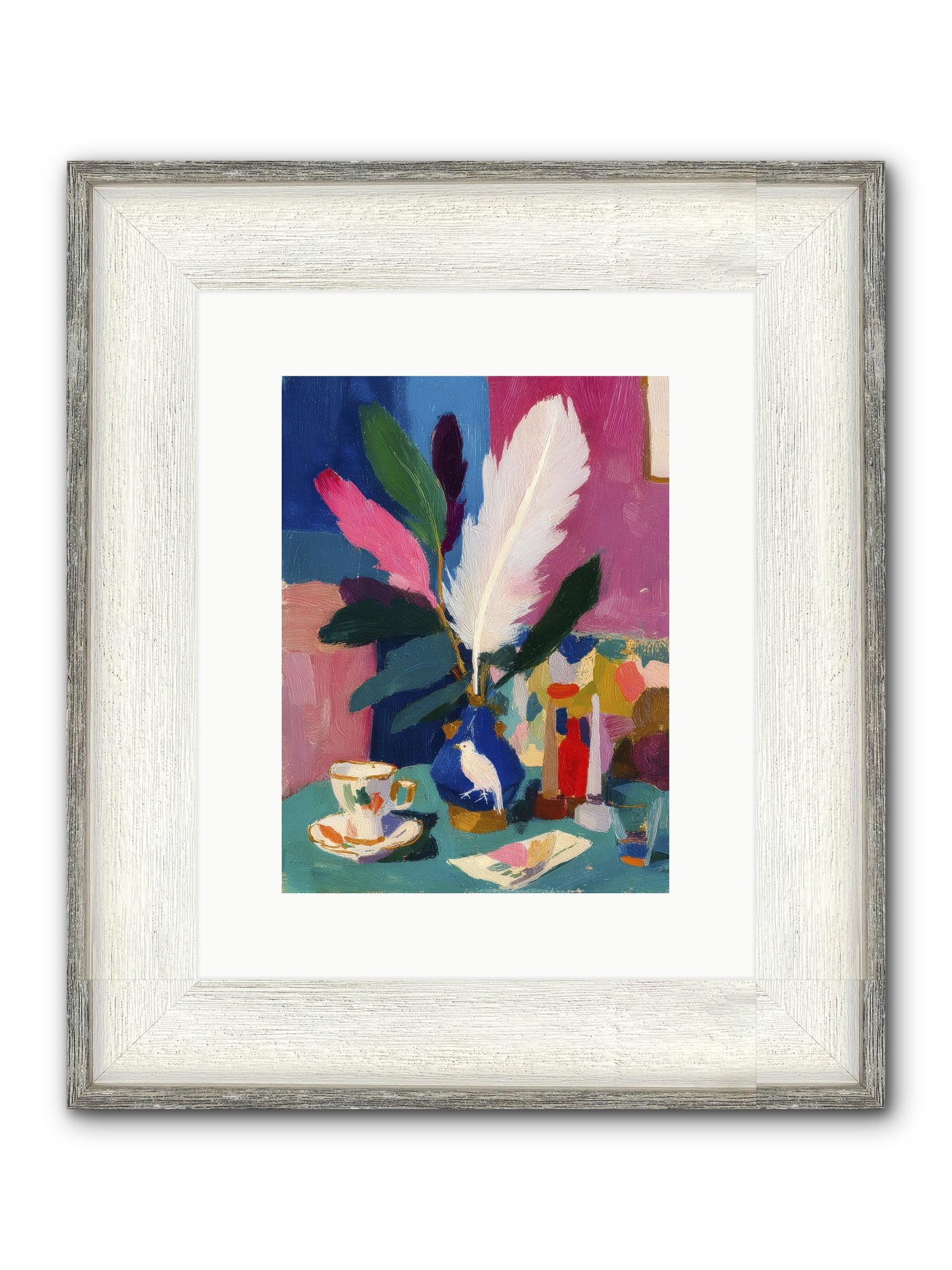 Morning Remnants Framed Print - Driftwood White 9x12