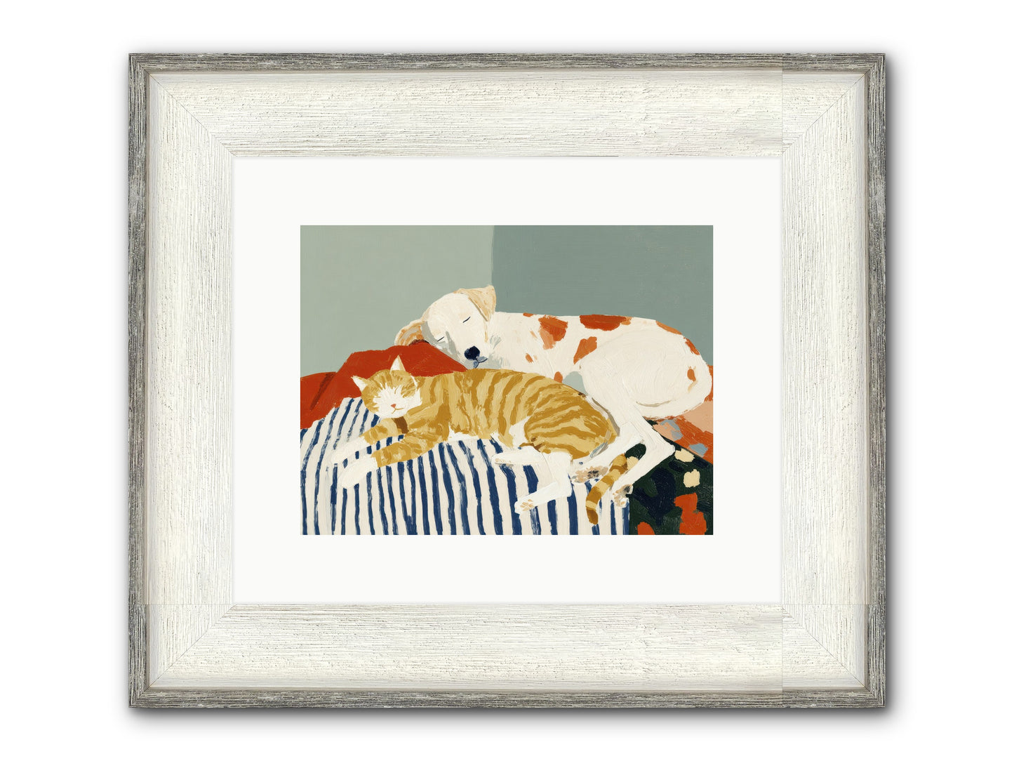 Morning Rituals Framed Print - Driftwood White 12x9