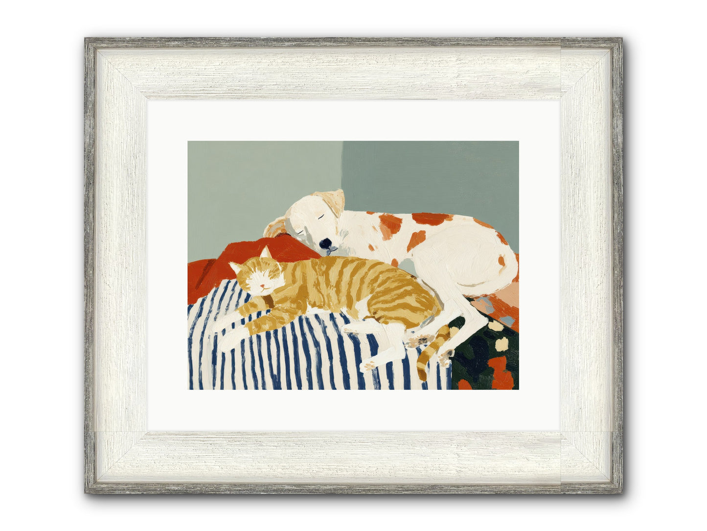 Morning Rituals Framed Print - Driftwood White 16x12