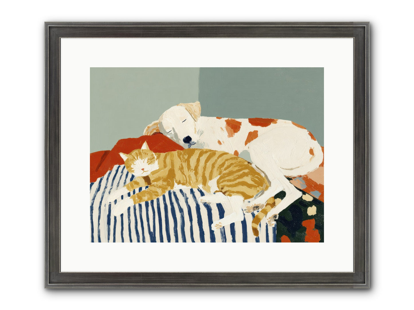 Morning Rituals Framed Print - Slimwoods Black/Silver 16x12