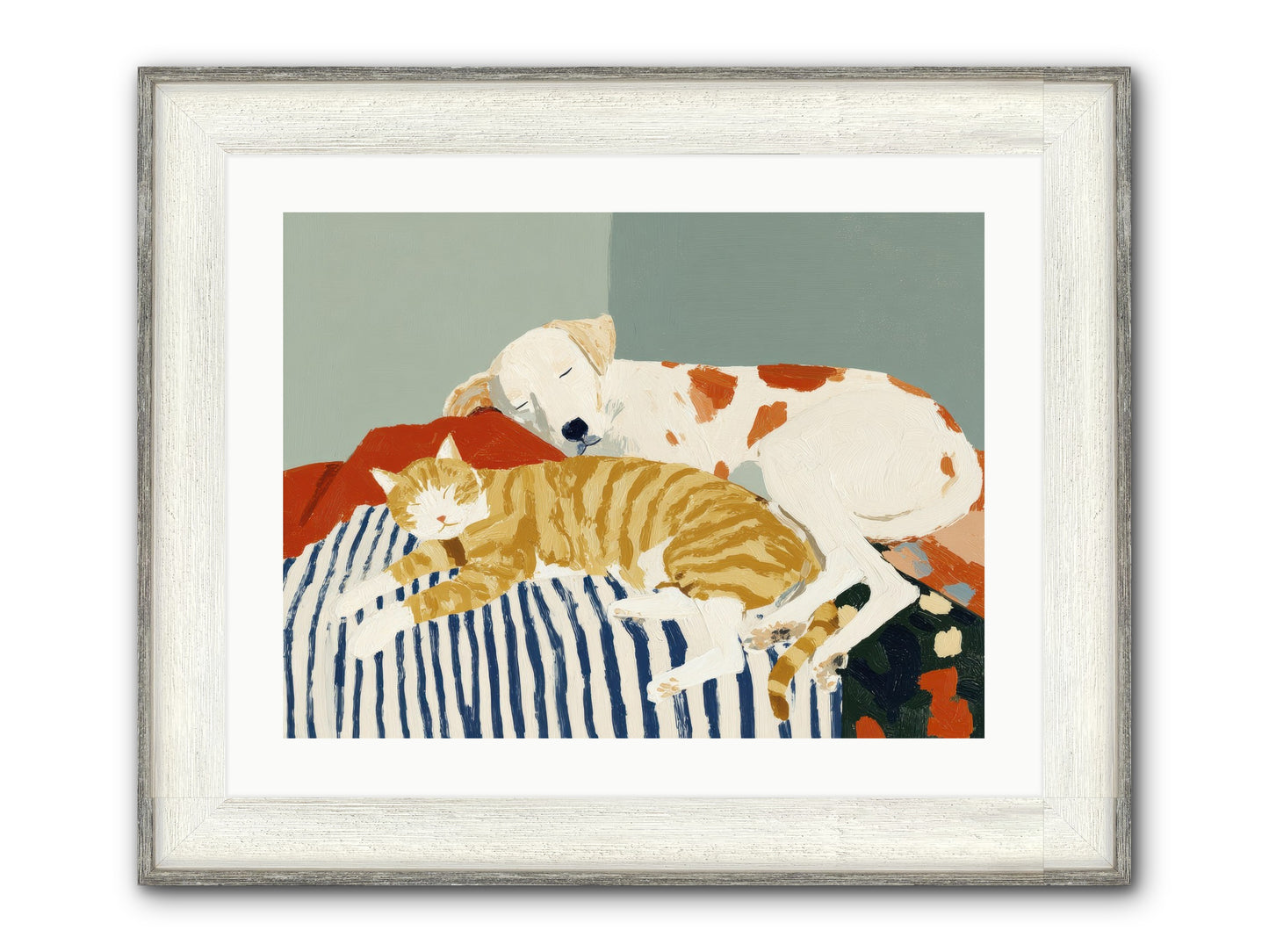 Morning Rituals Framed Print - Driftwood White 24x18