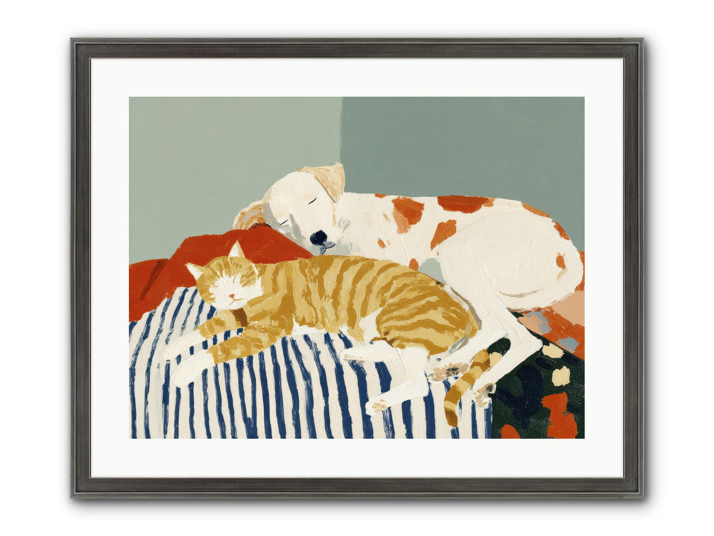 Morning Rituals Framed Print - Slimwoods Black/Silver 24x18