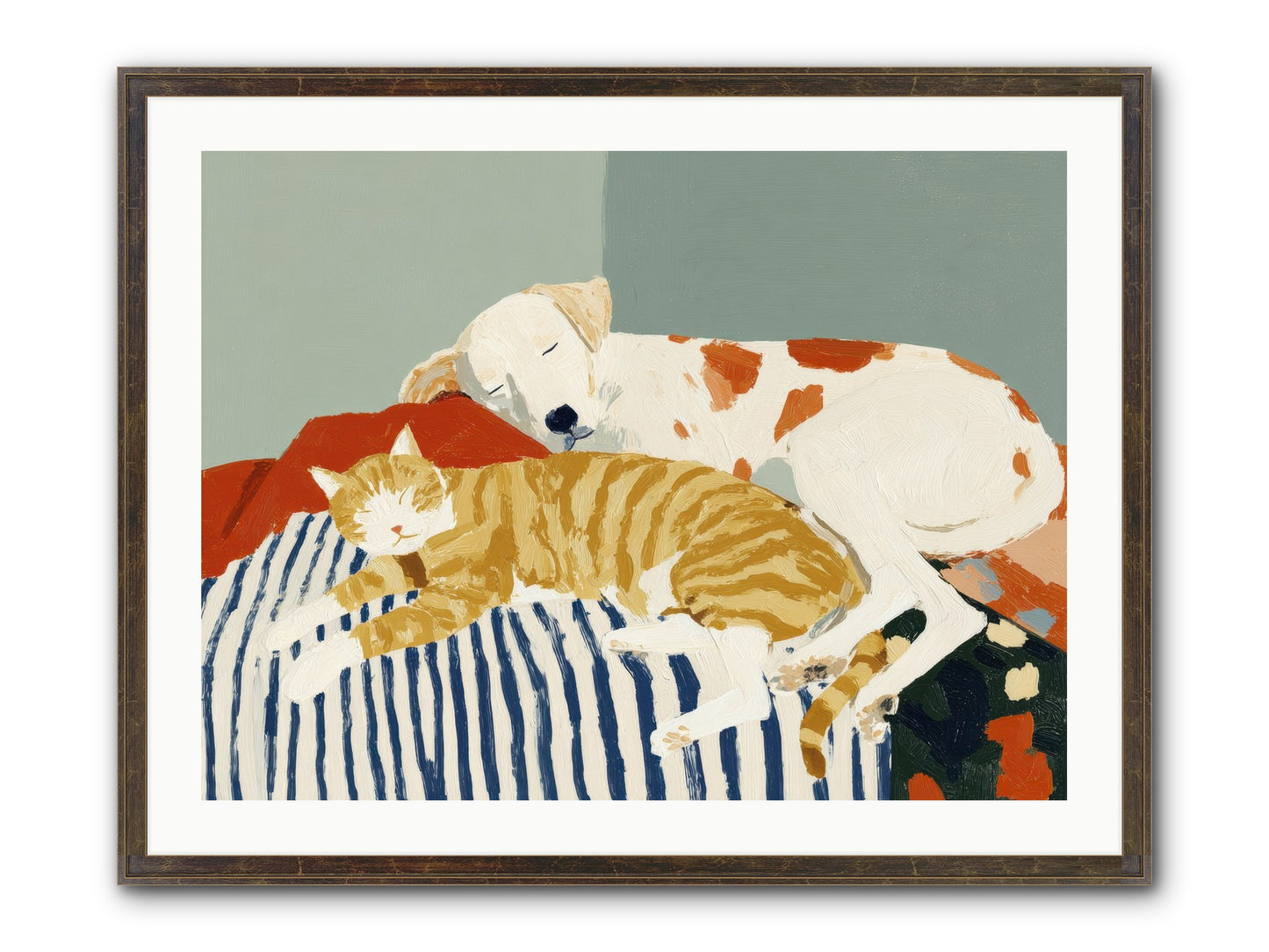 Morning Rituals Framed Print - Slimwoods Black/Gold 32x24