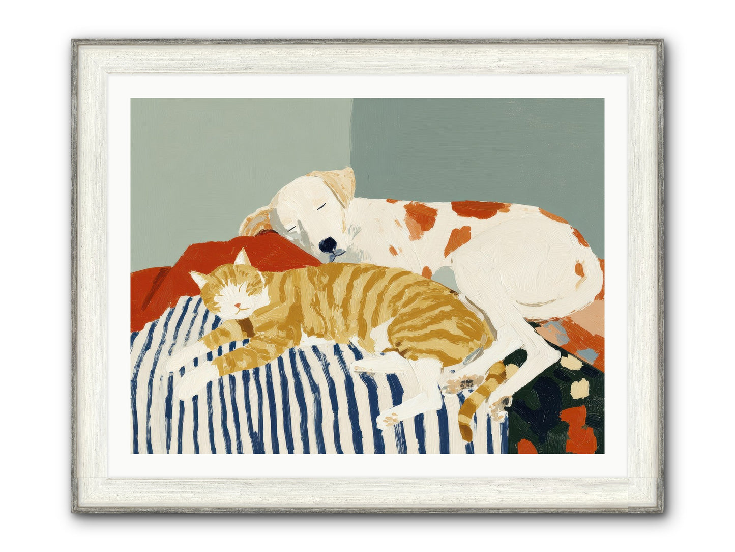 Morning Rituals Framed Print - Driftwood White 40x30