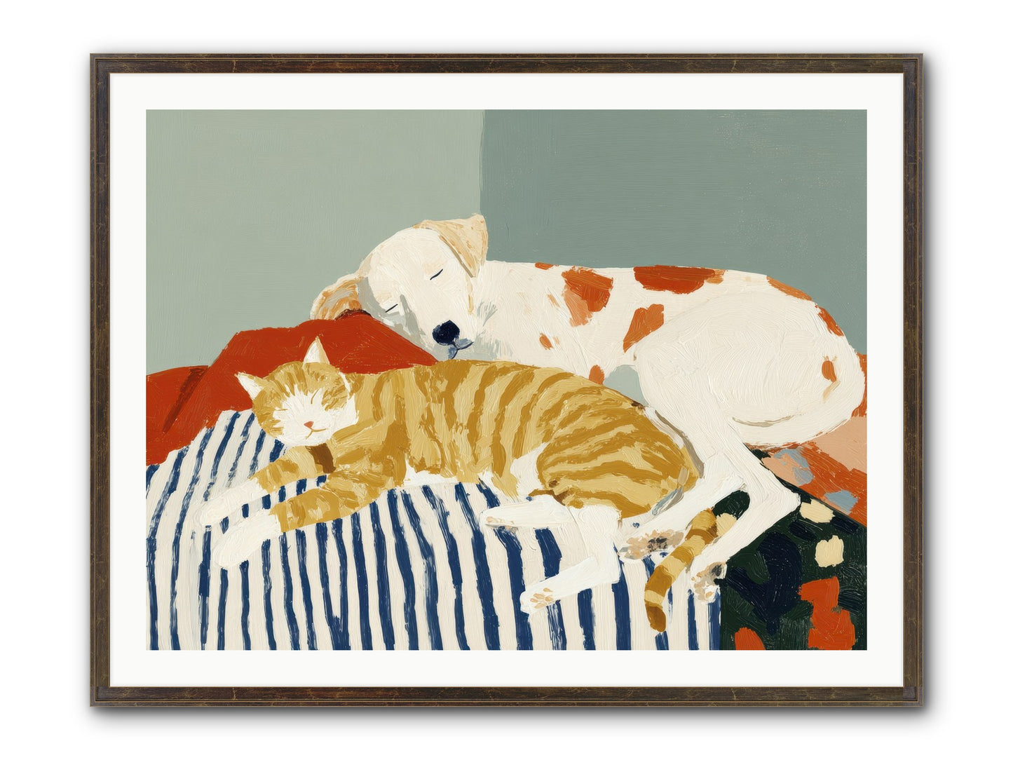 Morning Rituals Framed Print - Slimwoods Black/Gold 40x30