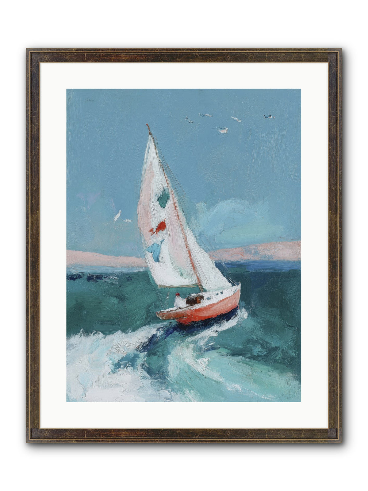 Morning's First Breath Framed Print - Slimwoods Black/Gold 18x24