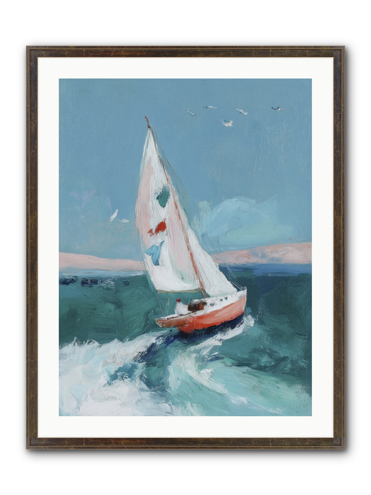 Morning's First Breath Framed Print - Slimwoods Black/Gold 24x32