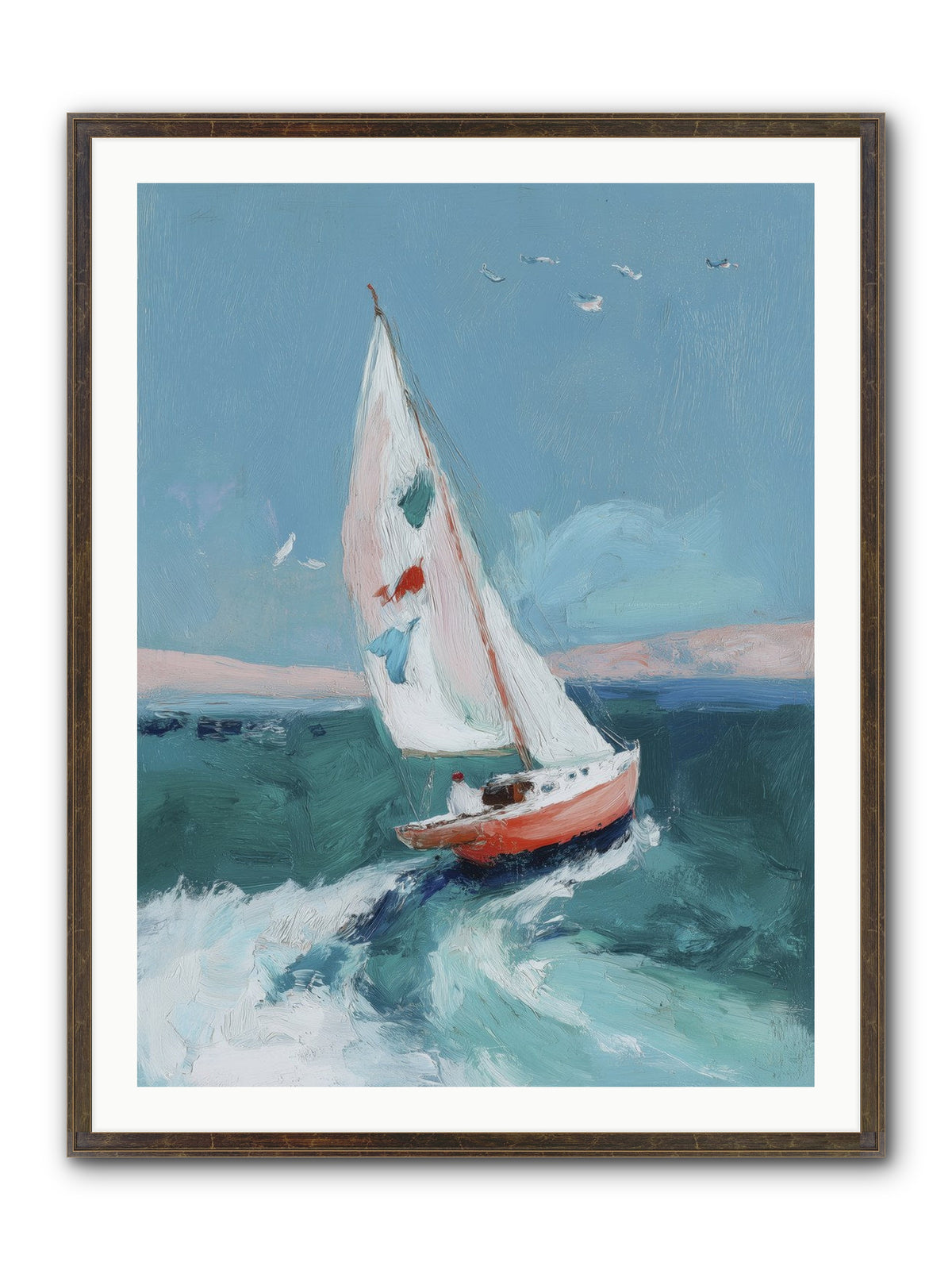 Morning's First Breath Framed Print - Slimwoods Black/Gold 30x40