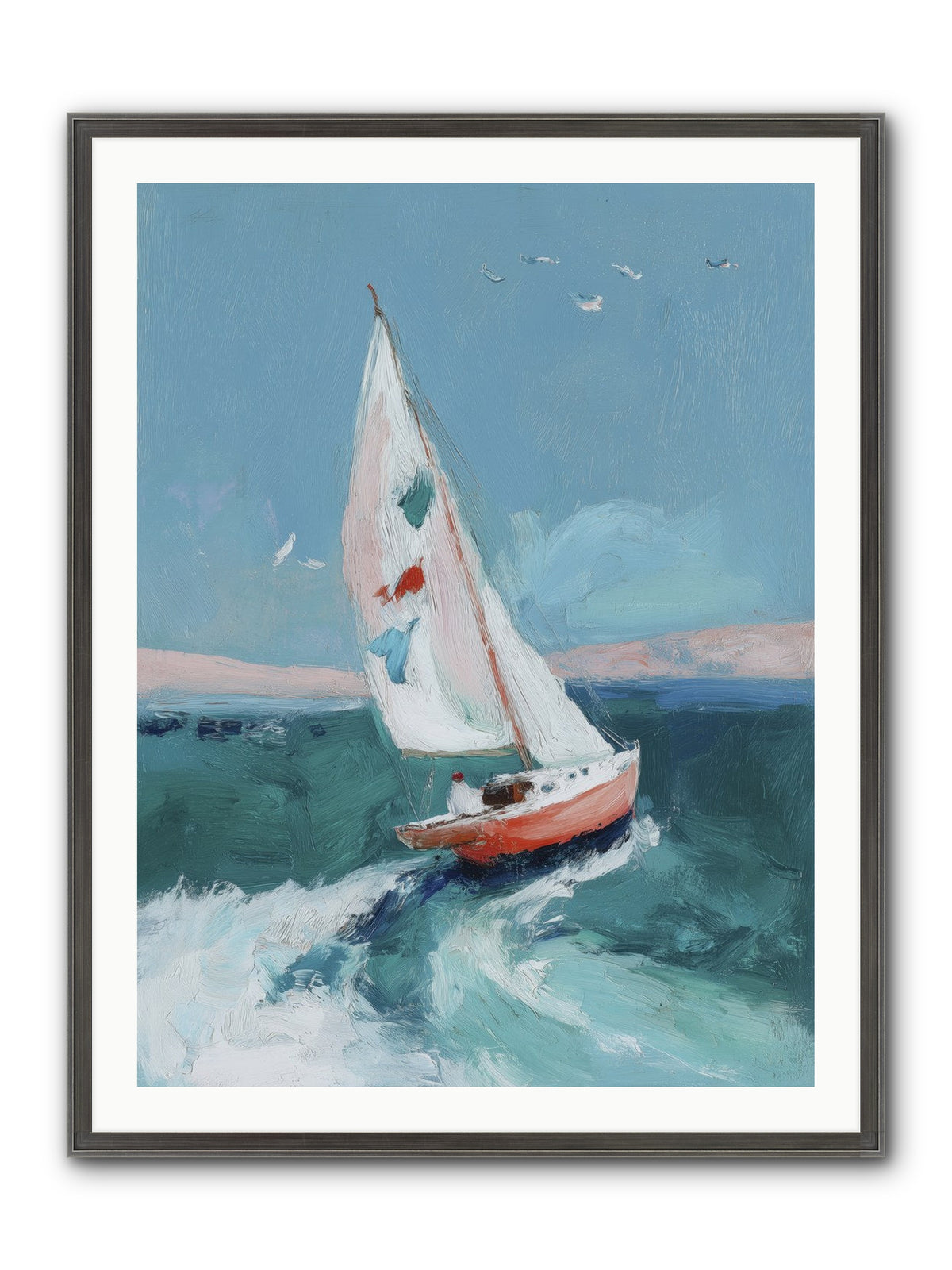 Morning's First Breath Framed Print - Slimwoods Black/Silver 30x40