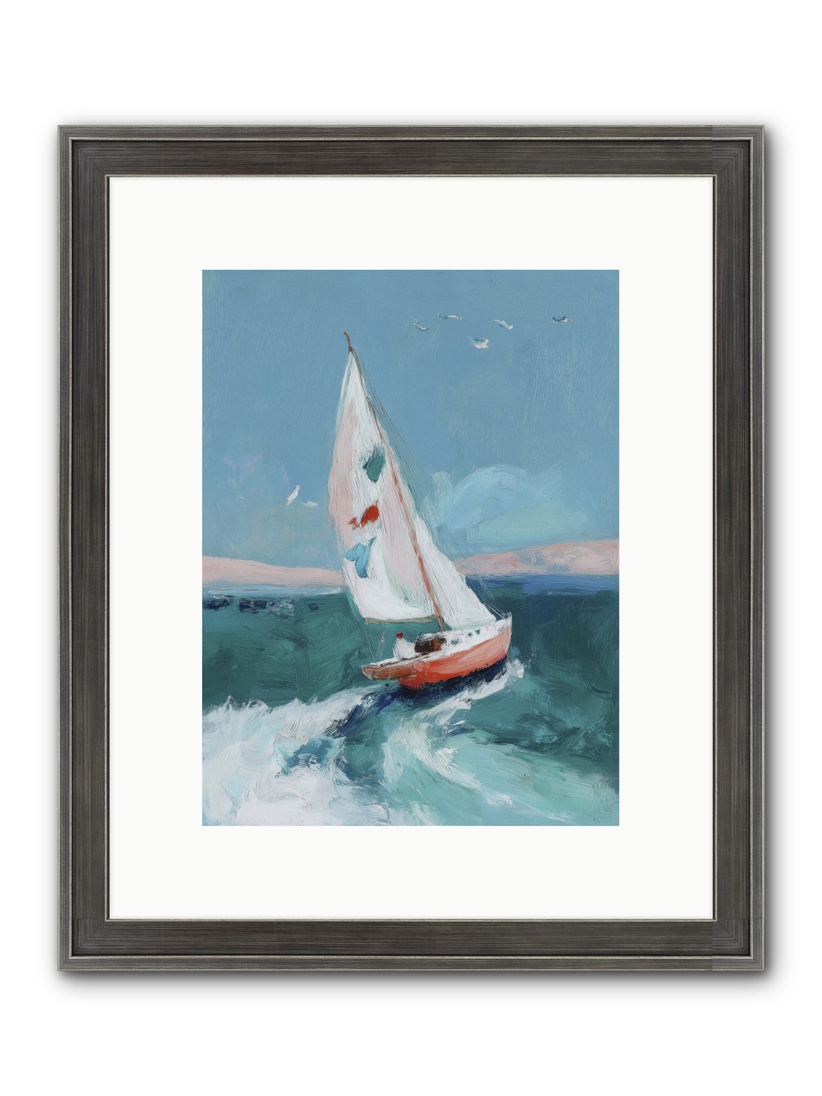 Morning's First Breath Framed Print - Slimwoods Black/Silver 9x12
