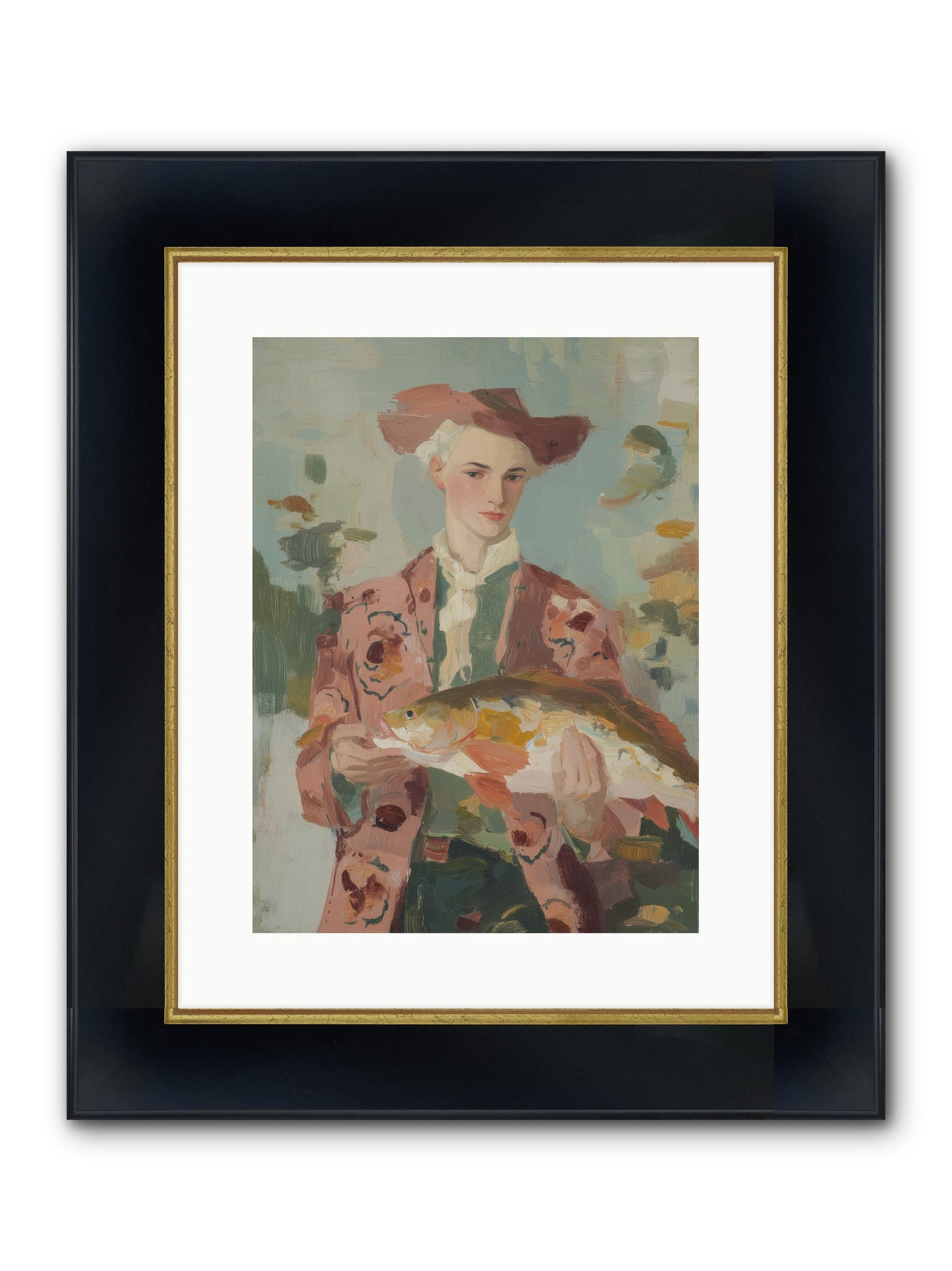 Morning's Promise Framed Print - Wide Black w/Gold 12x16