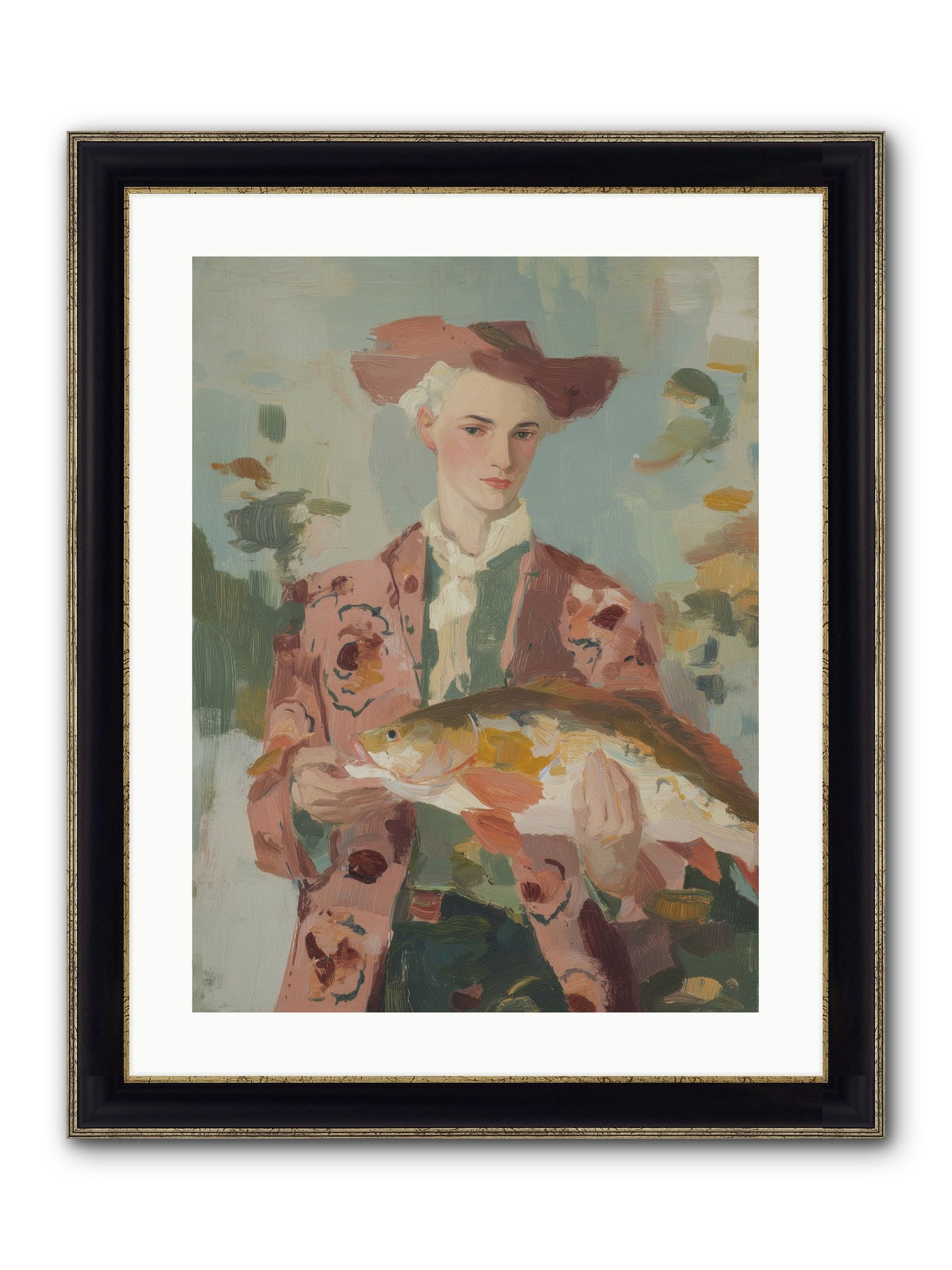 Morning's Promise Framed Print - Black & Gold 18x24