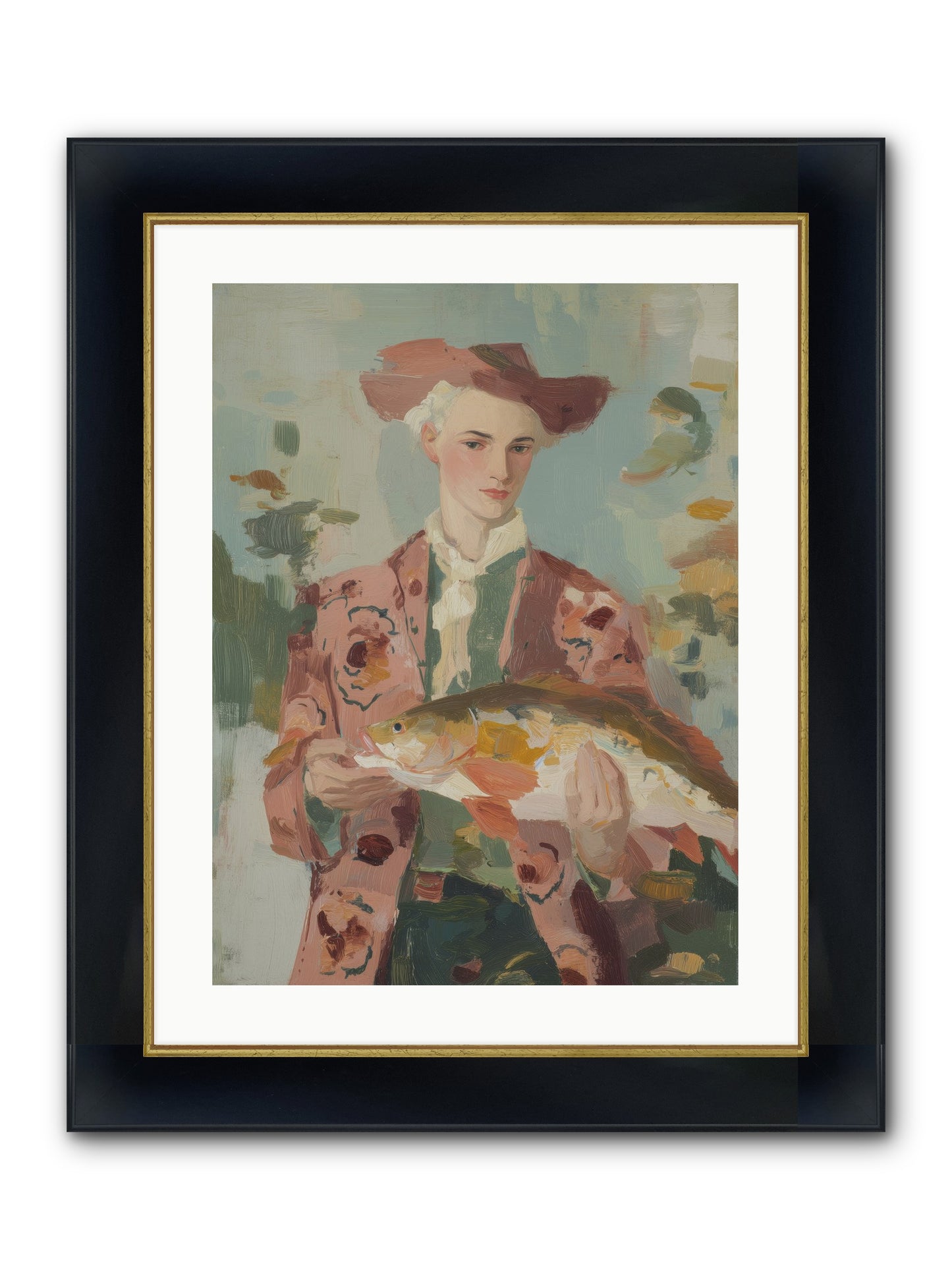 Morning's Promise Framed Print - Wide Black w/Gold 18x24