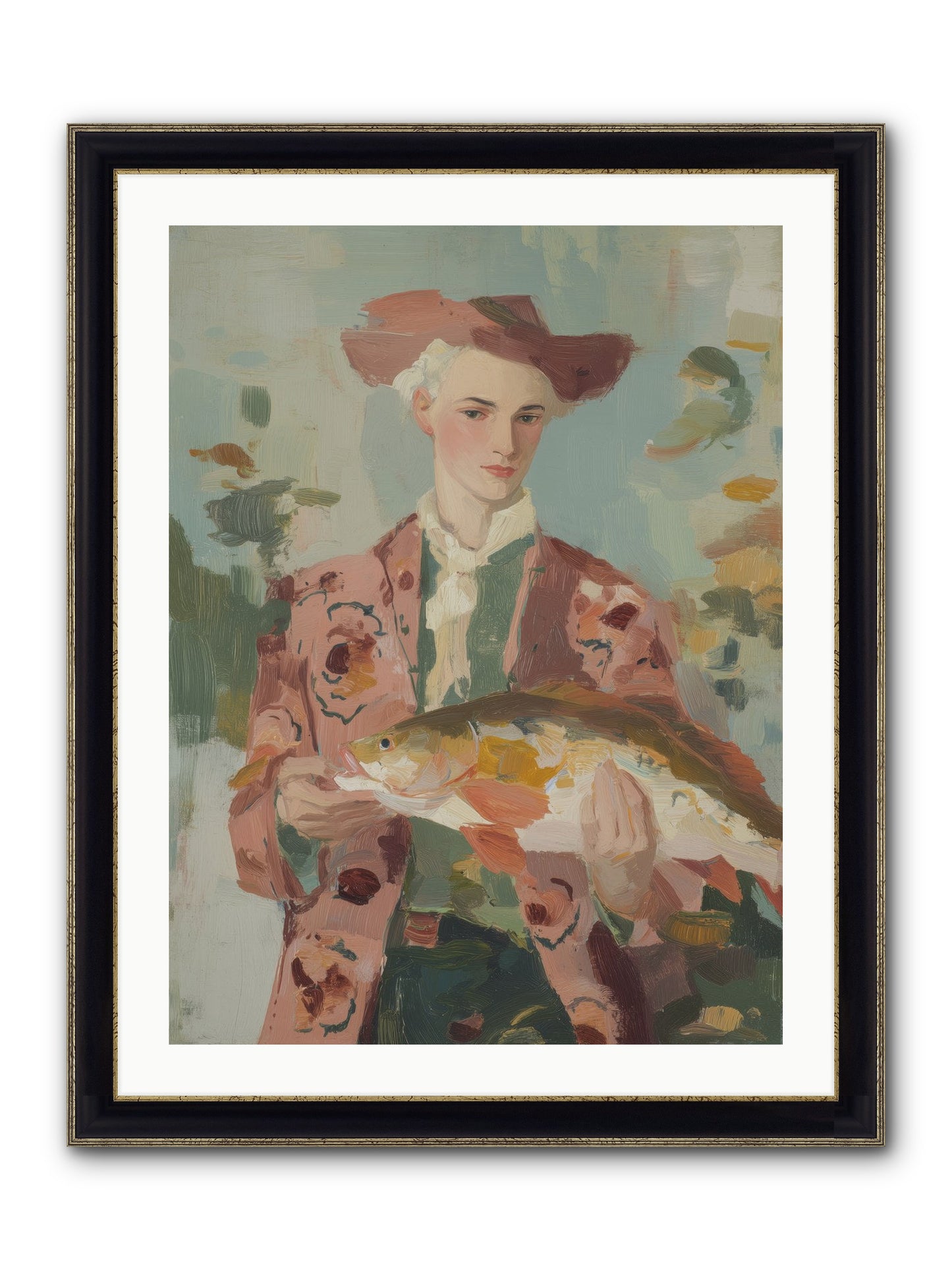 Morning's Promise Framed Print - Black & Gold 24x32