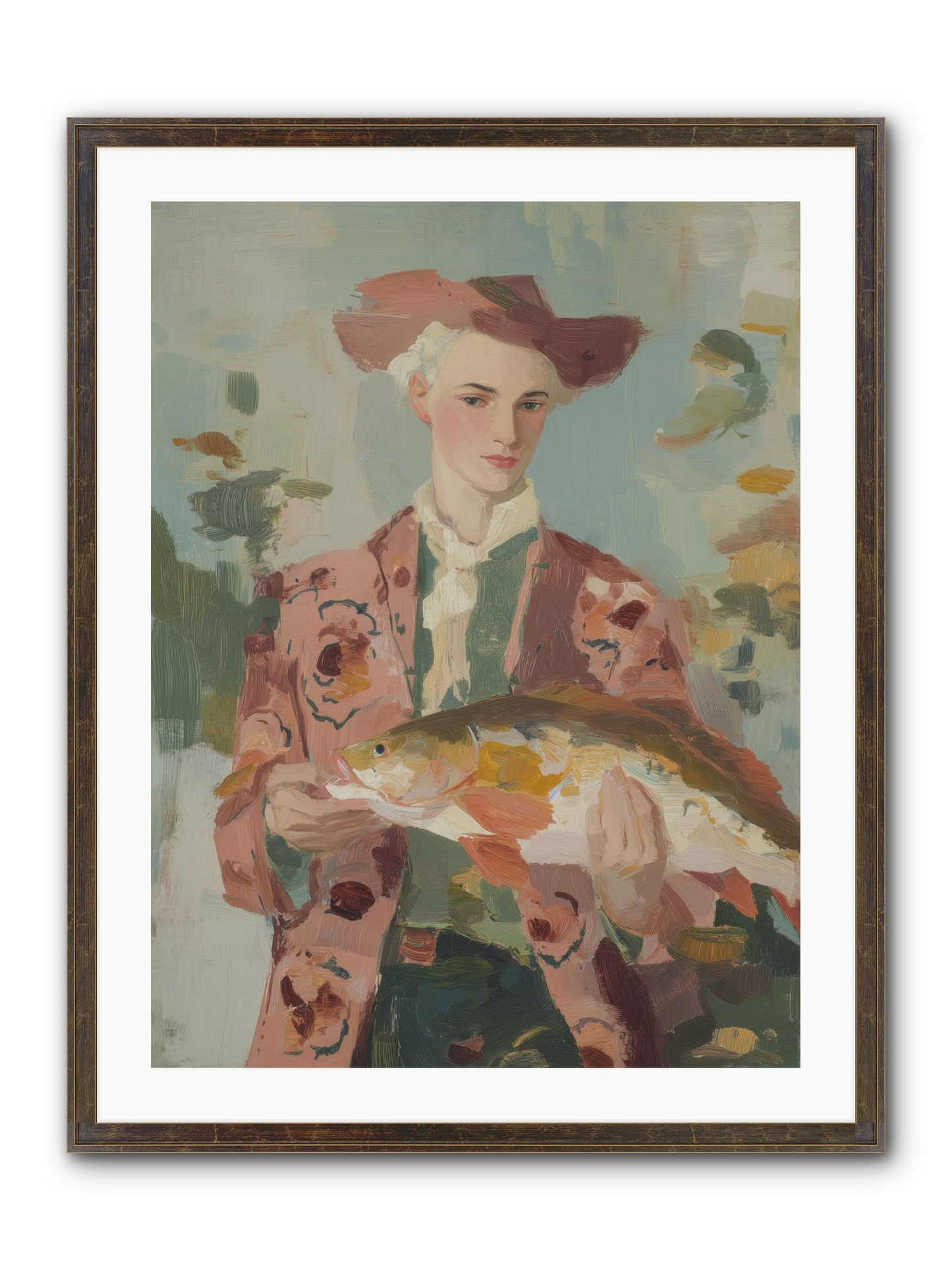 Morning's Promise Framed Print - Slimwoods Black/Gold 24x32