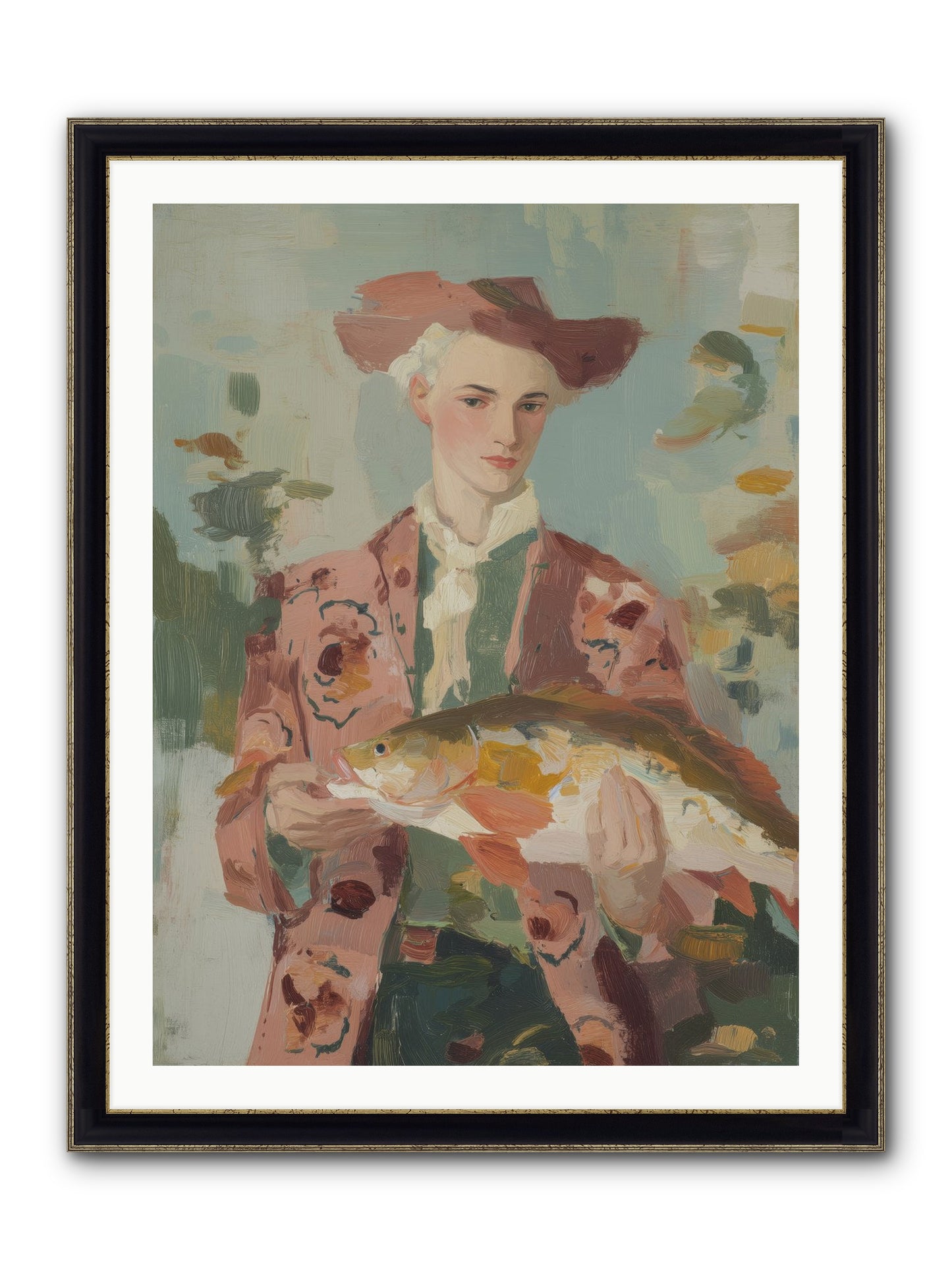Morning's Promise Framed Print - Black & Gold 30x40