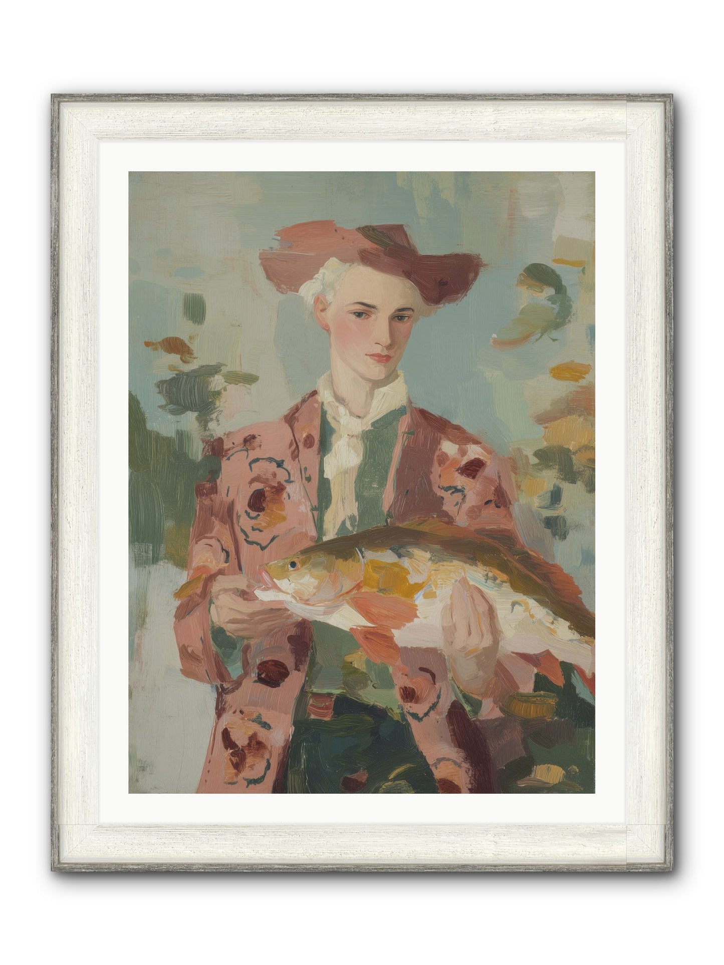 Morning's Promise Framed Print - Driftwood White 30x40