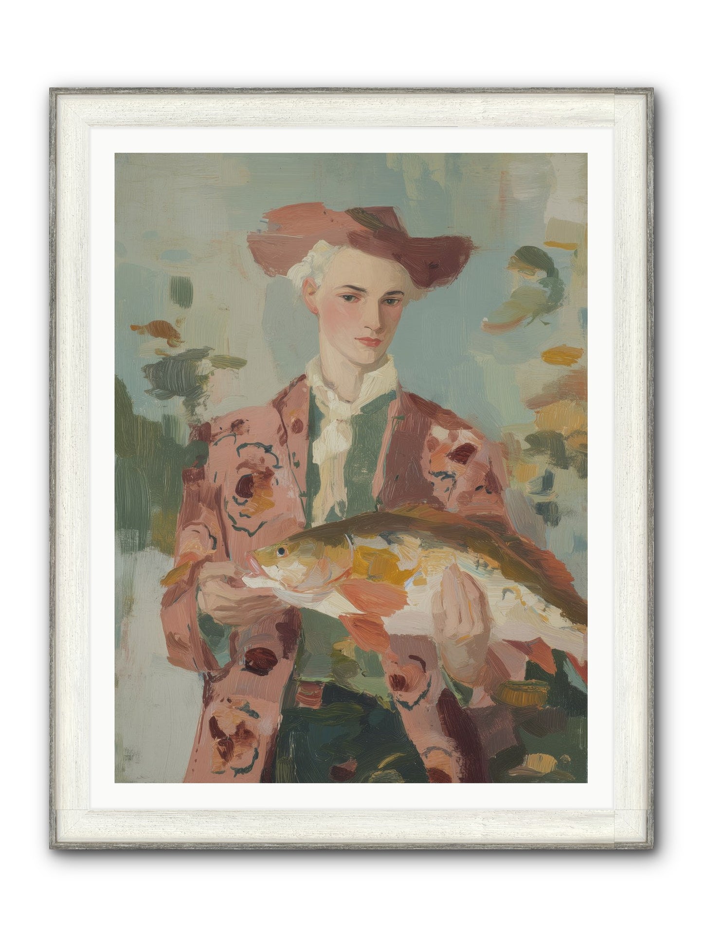 Morning's Promise Framed Print - Driftwood White 36x48