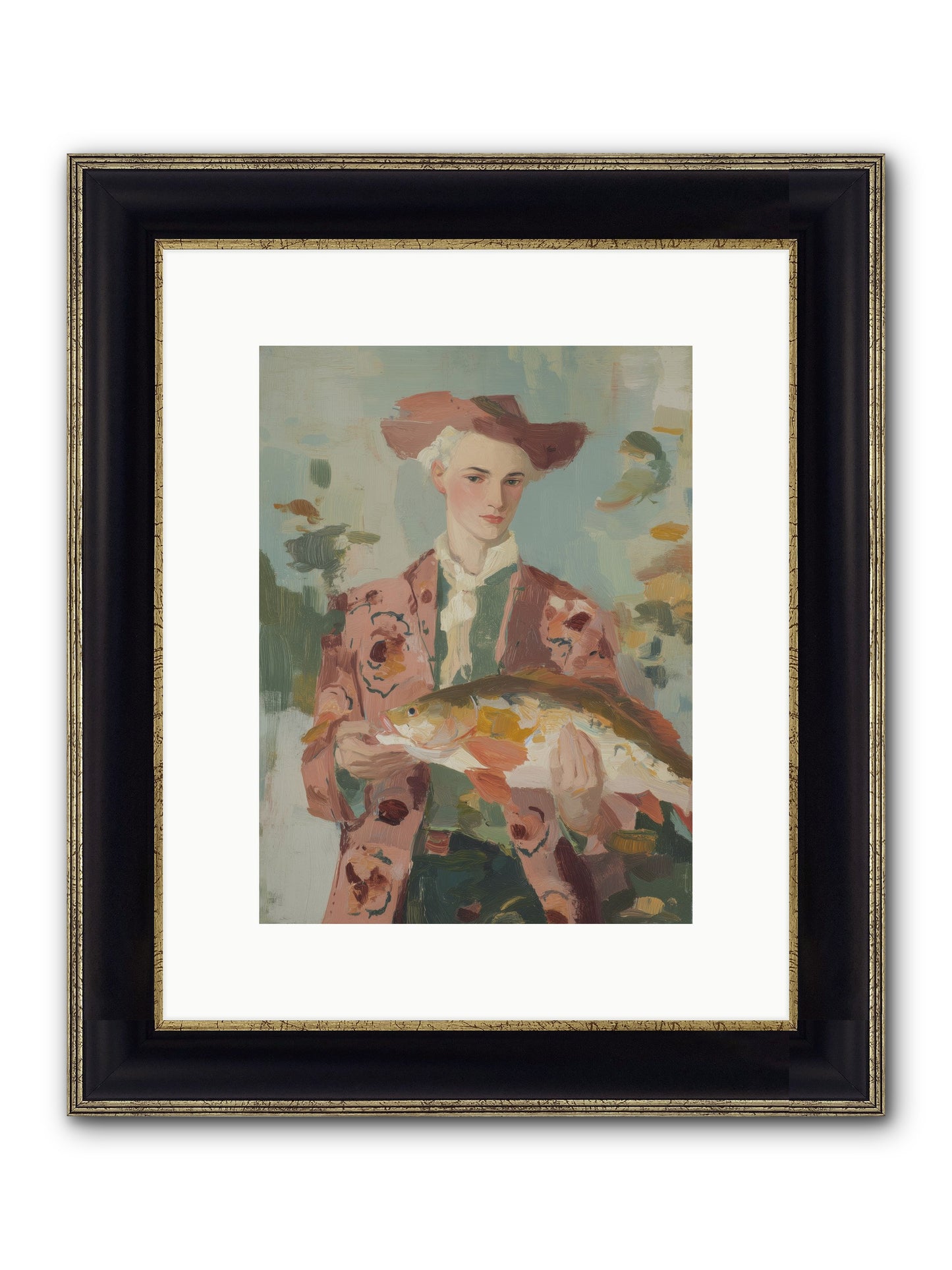 Morning's Promise Framed Print - Black & Gold 9x12