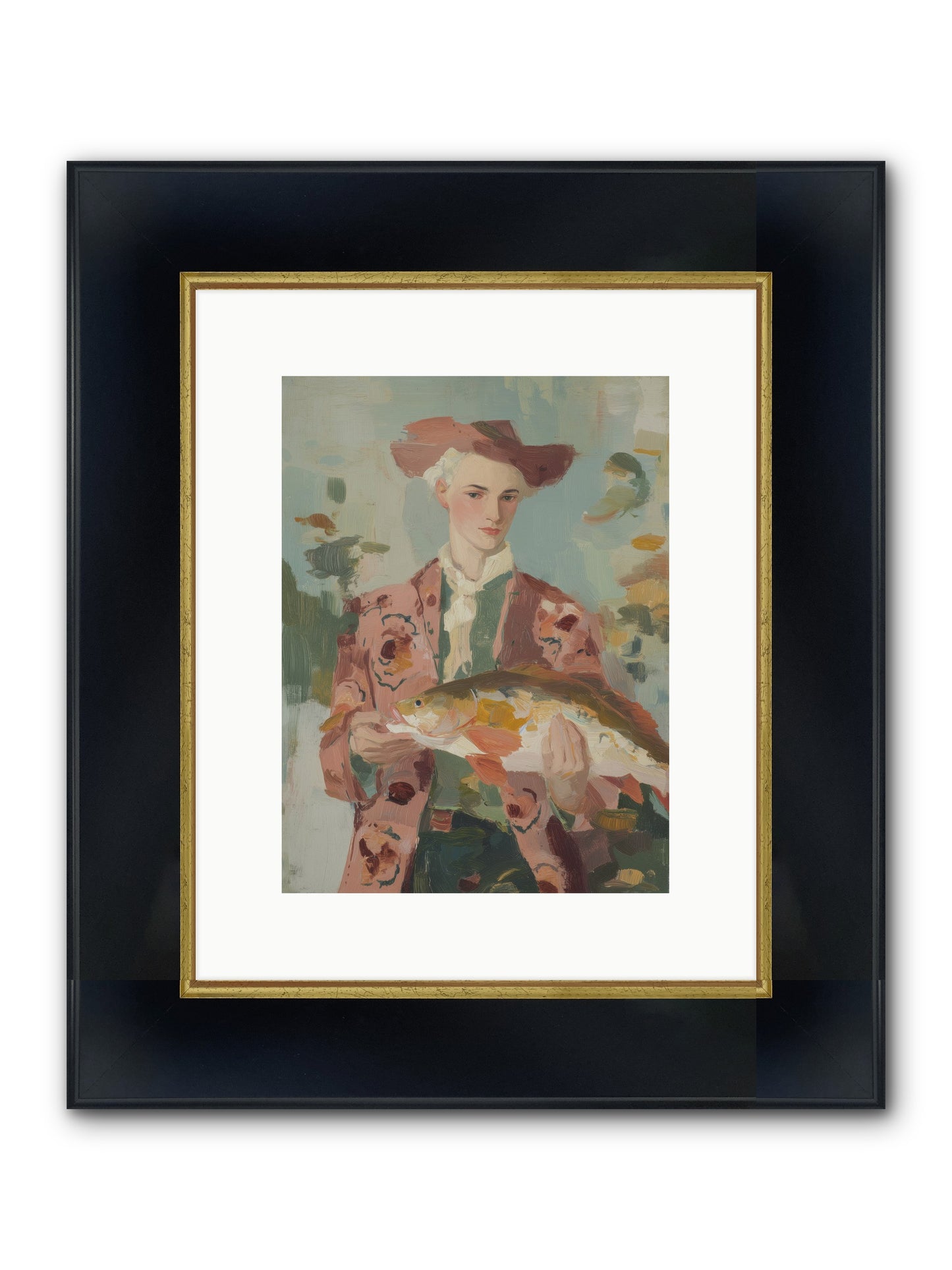 Morning's Promise Framed Print - Wide Black w/Gold 9x12