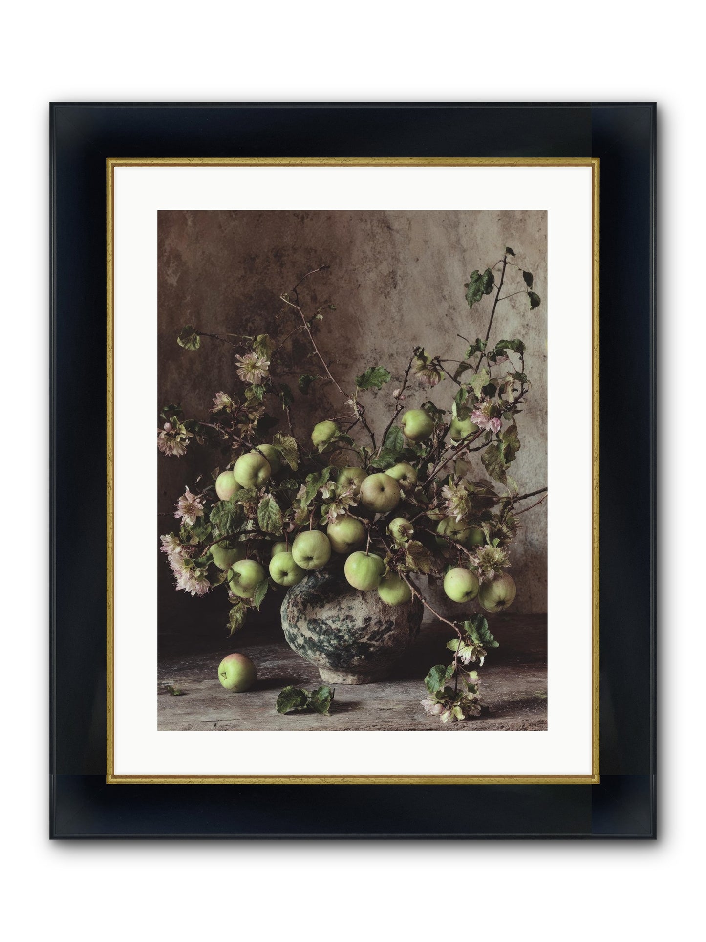 Morning Side Framed Print - Wide Black w/Gold 18x24