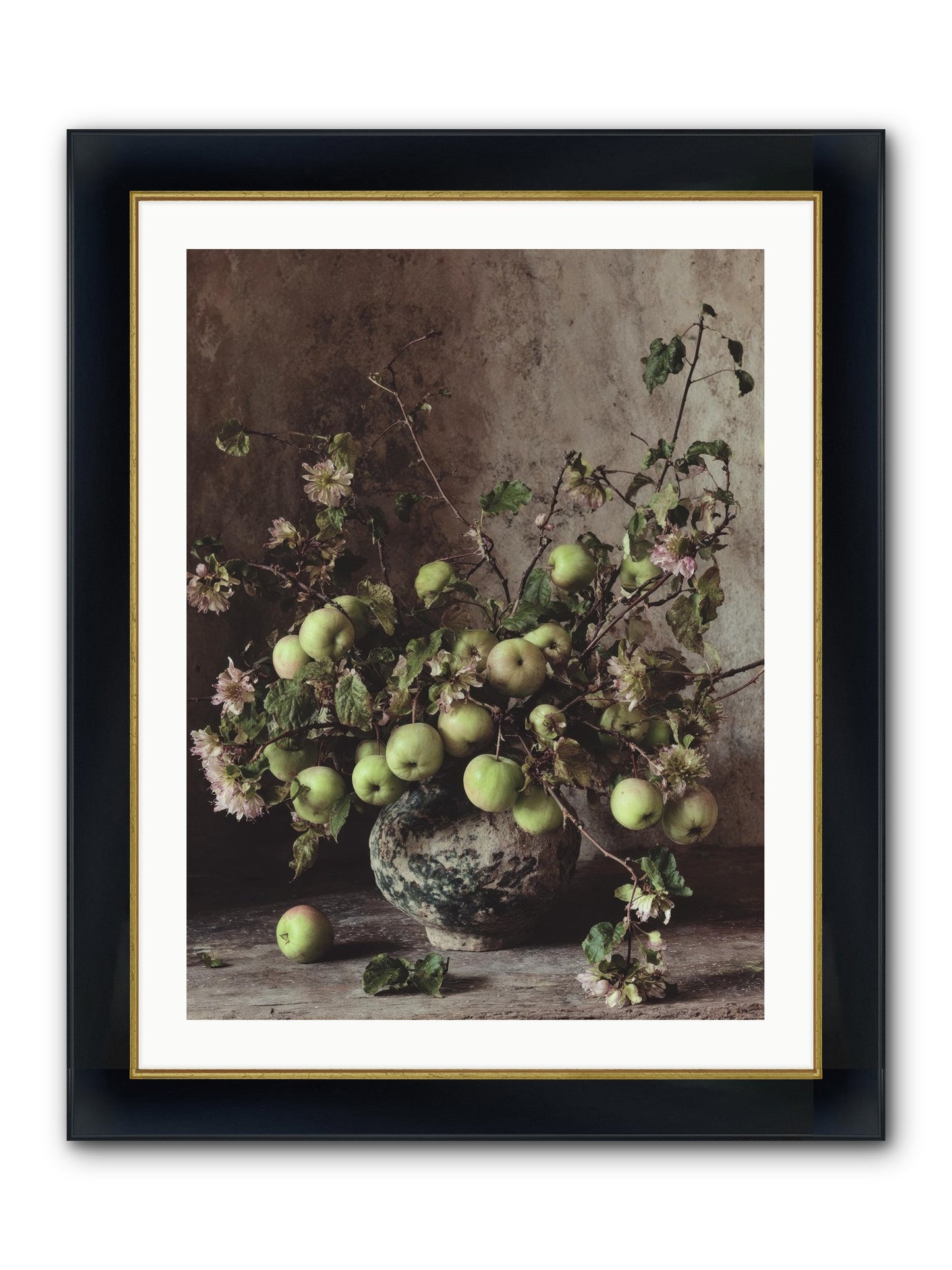 Morning Side Framed Print - Wide Black w/Gold 24x32