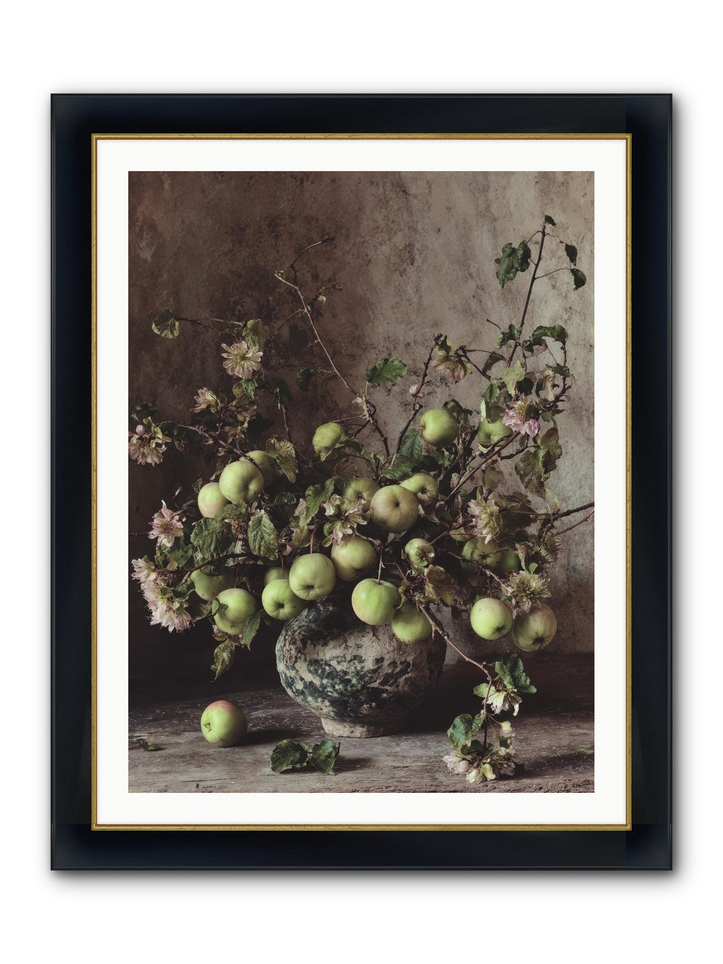 Morning Side Framed Print - Wide Black w/Gold 30x40