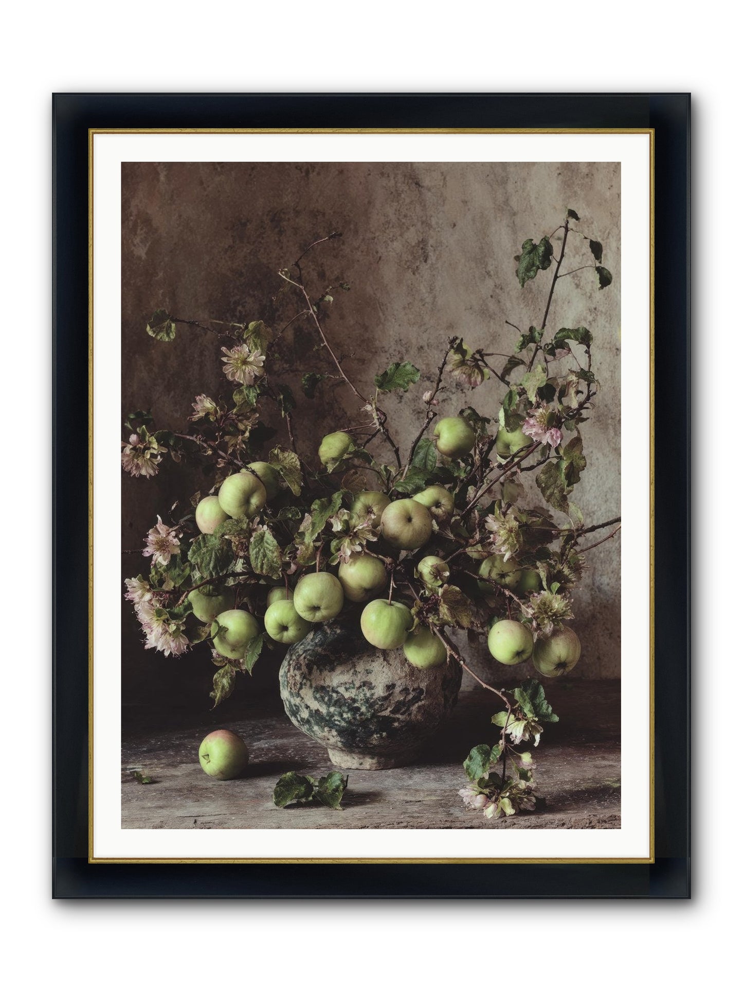 Morning Side Framed Print - Wide Black w/Gold 36x48