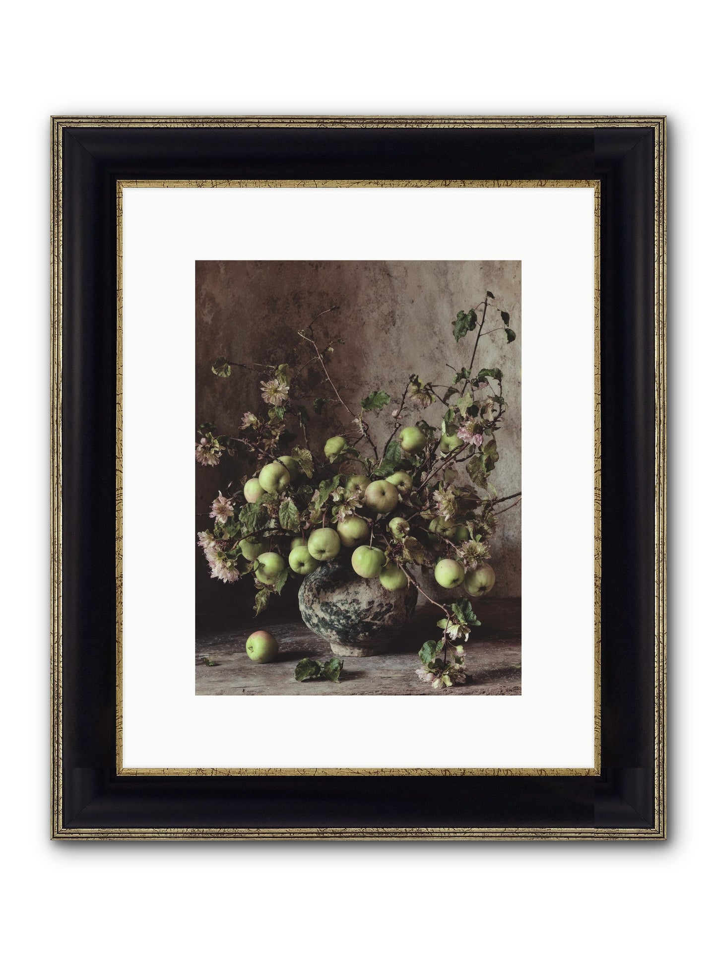 Morning Side Framed Print - Black & Gold 9x12