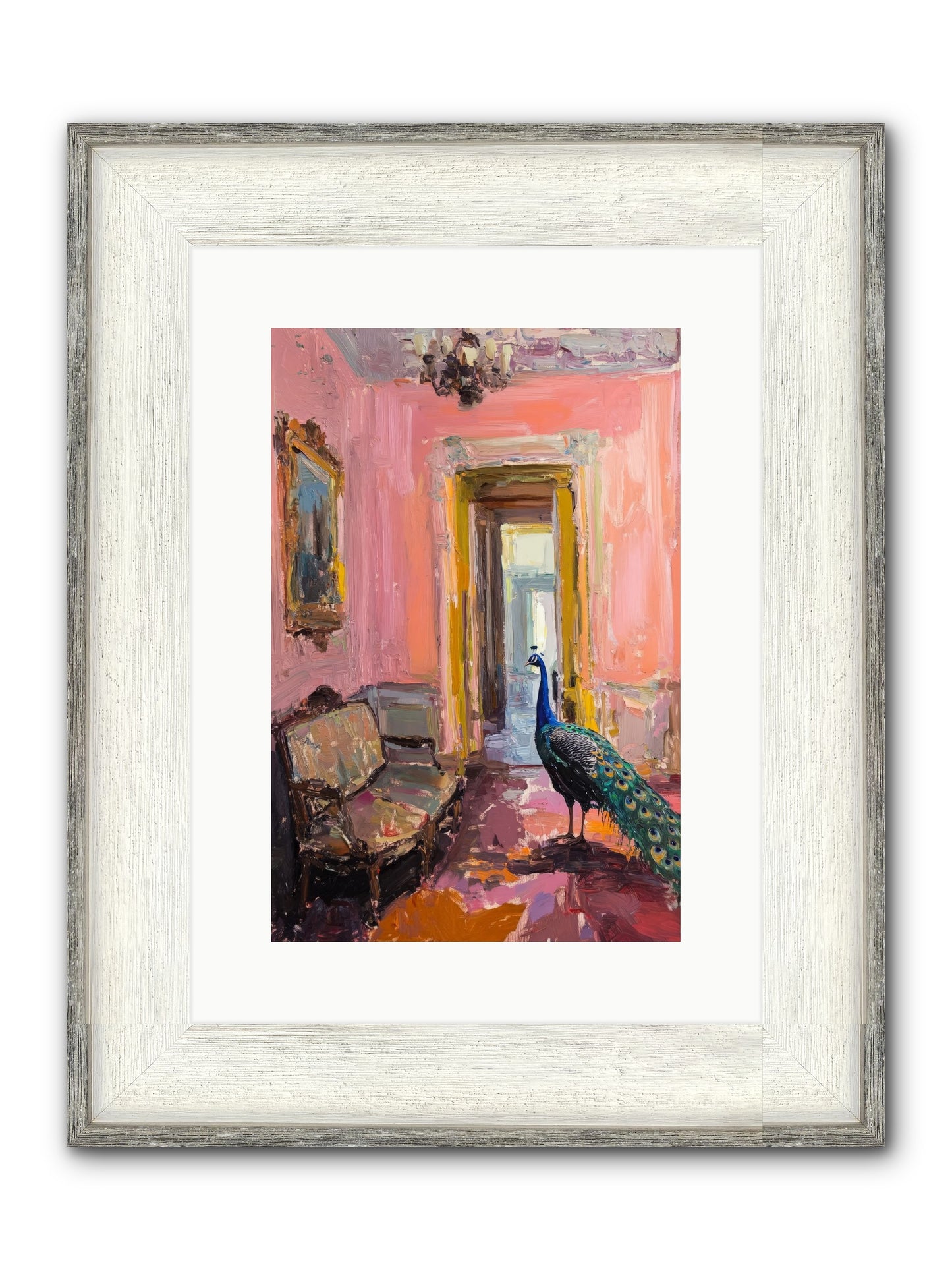 Mornings In Venice Framed Print - Driftwood White 10x15