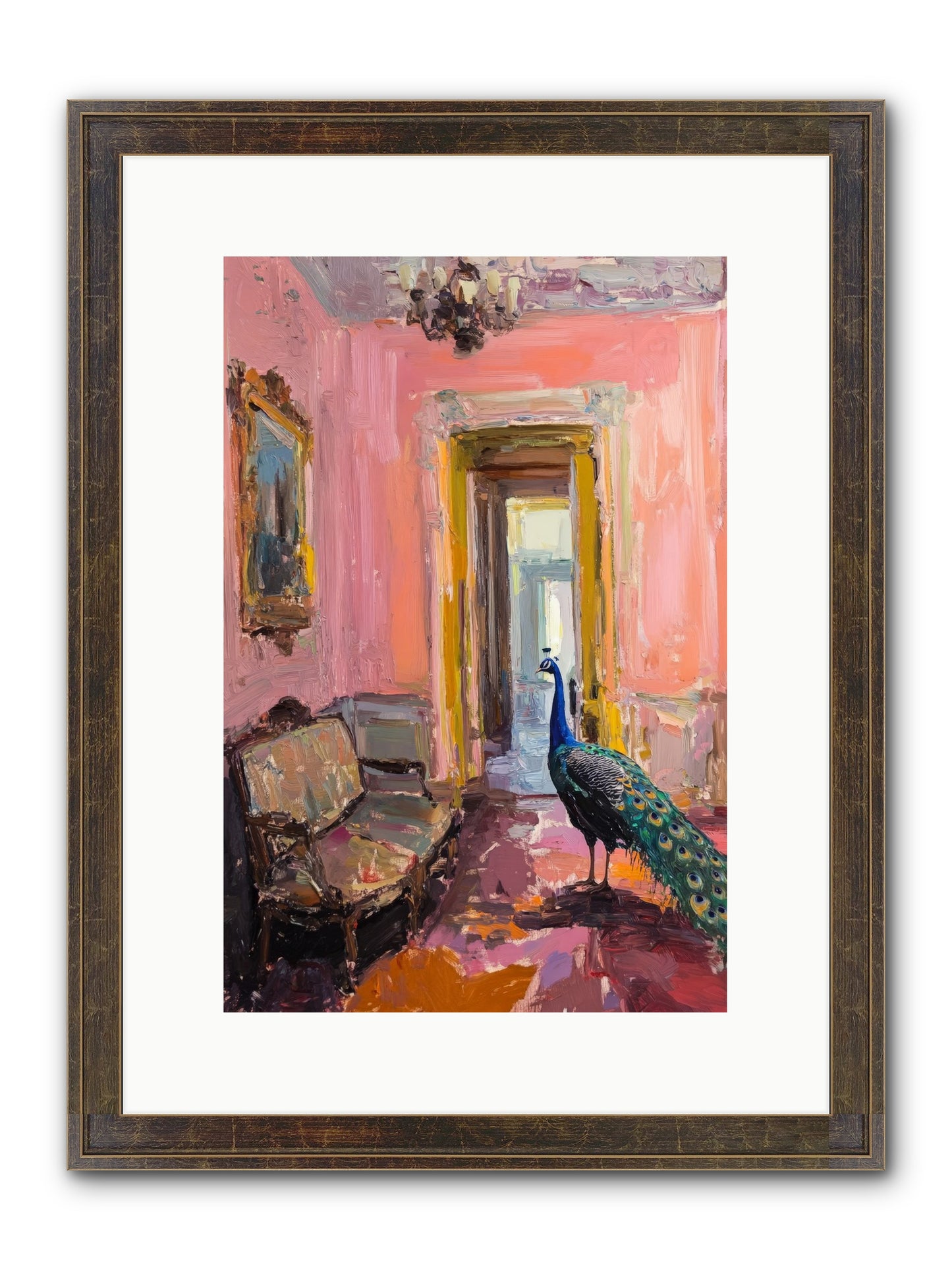 Mornings In Venice Framed Print - Slimwoods Black/Gold 10x15