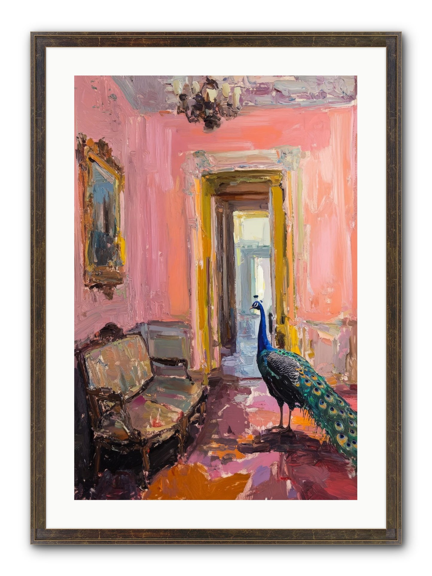 Mornings In Venice Framed Print - Slimwoods Black/Gold 20x30