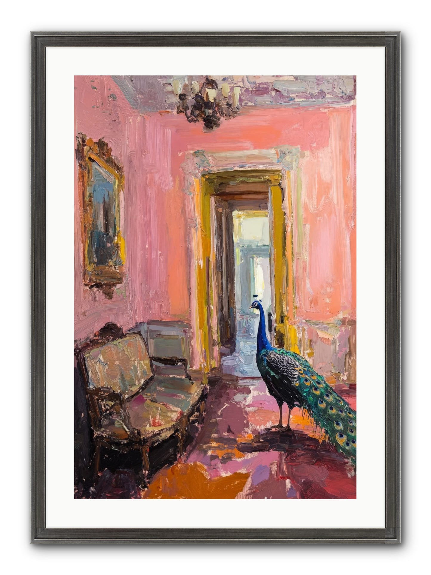 Mornings In Venice Framed Print - Slimwoods Black/Silver 20x30