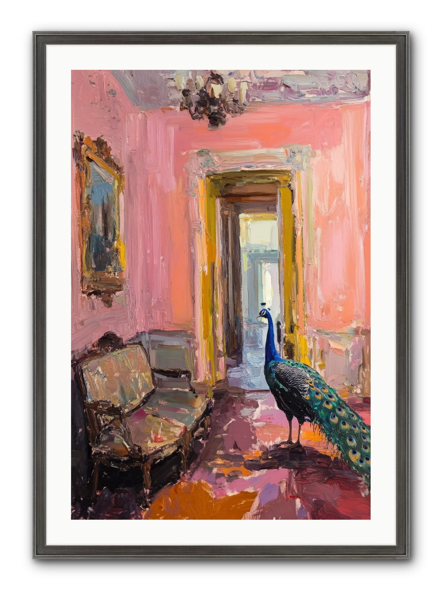 Mornings In Venice Framed Print - Slimwoods Black/Silver 24x36