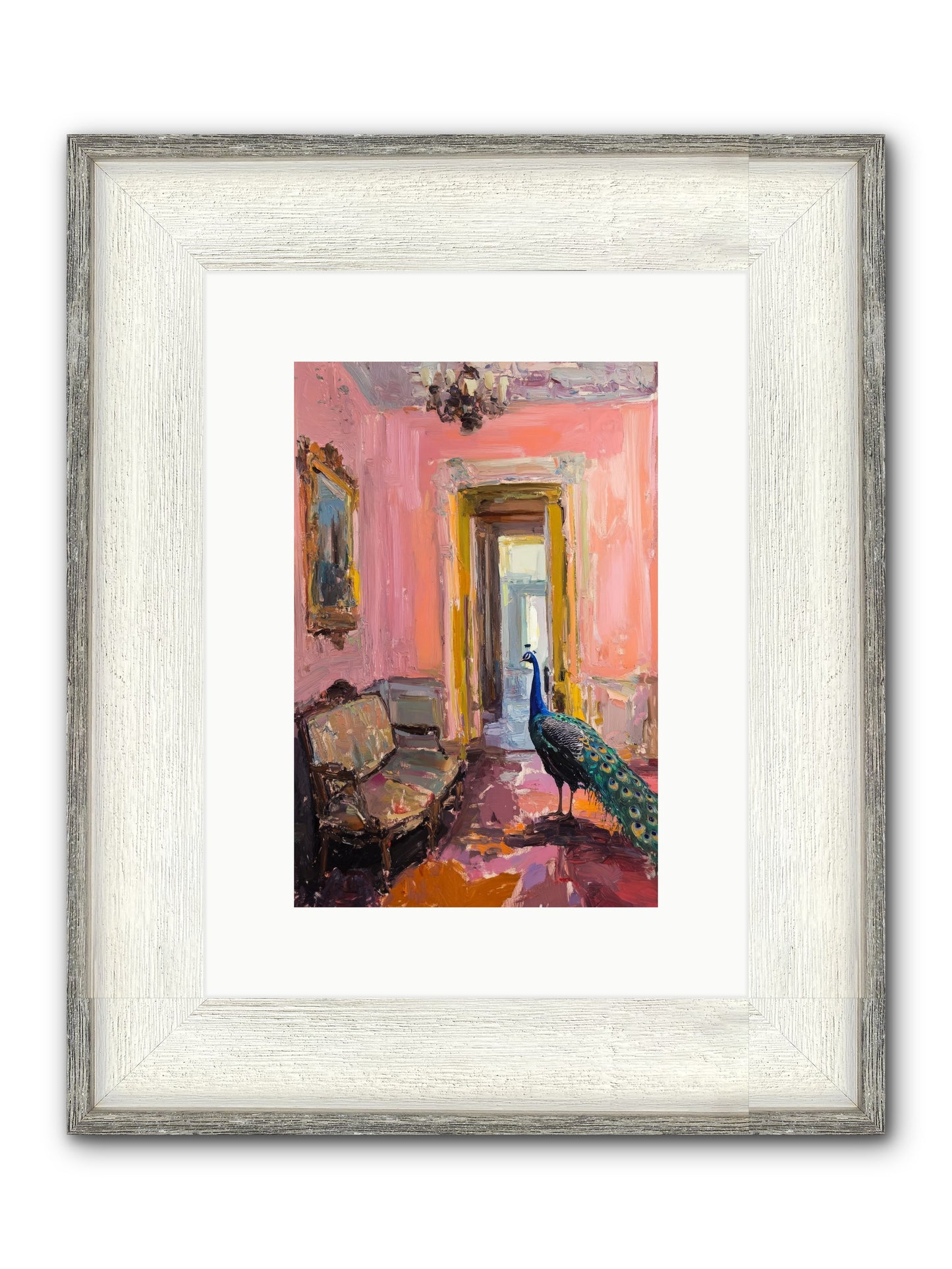 Mornings In Venice Framed Print - Driftwood White 8x12
