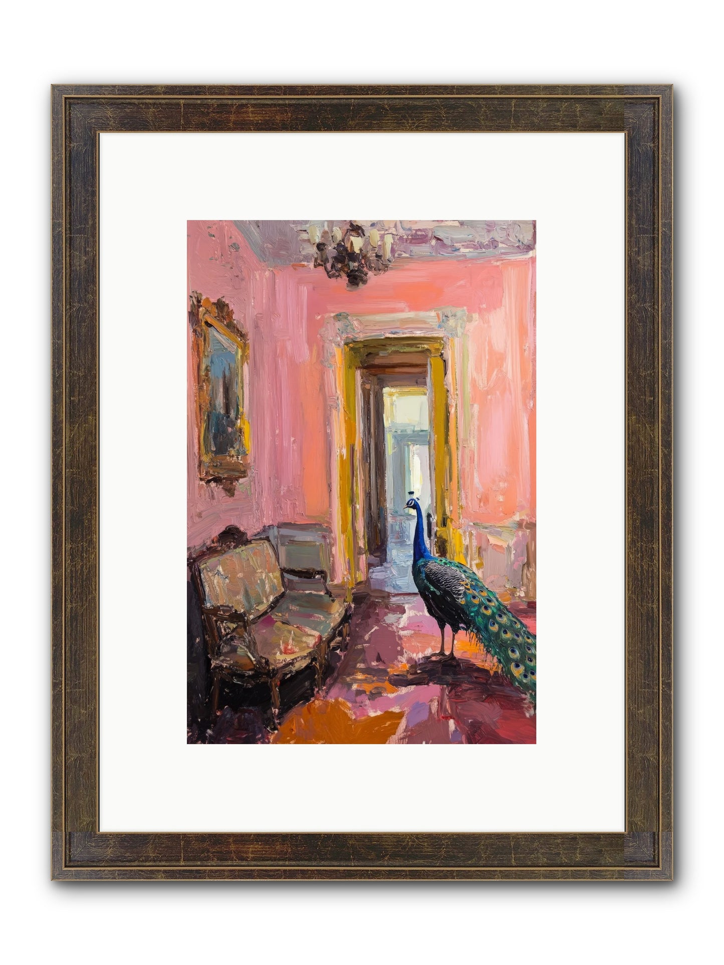 Mornings In Venice Framed Print - Slimwoods Black/Gold 8x12