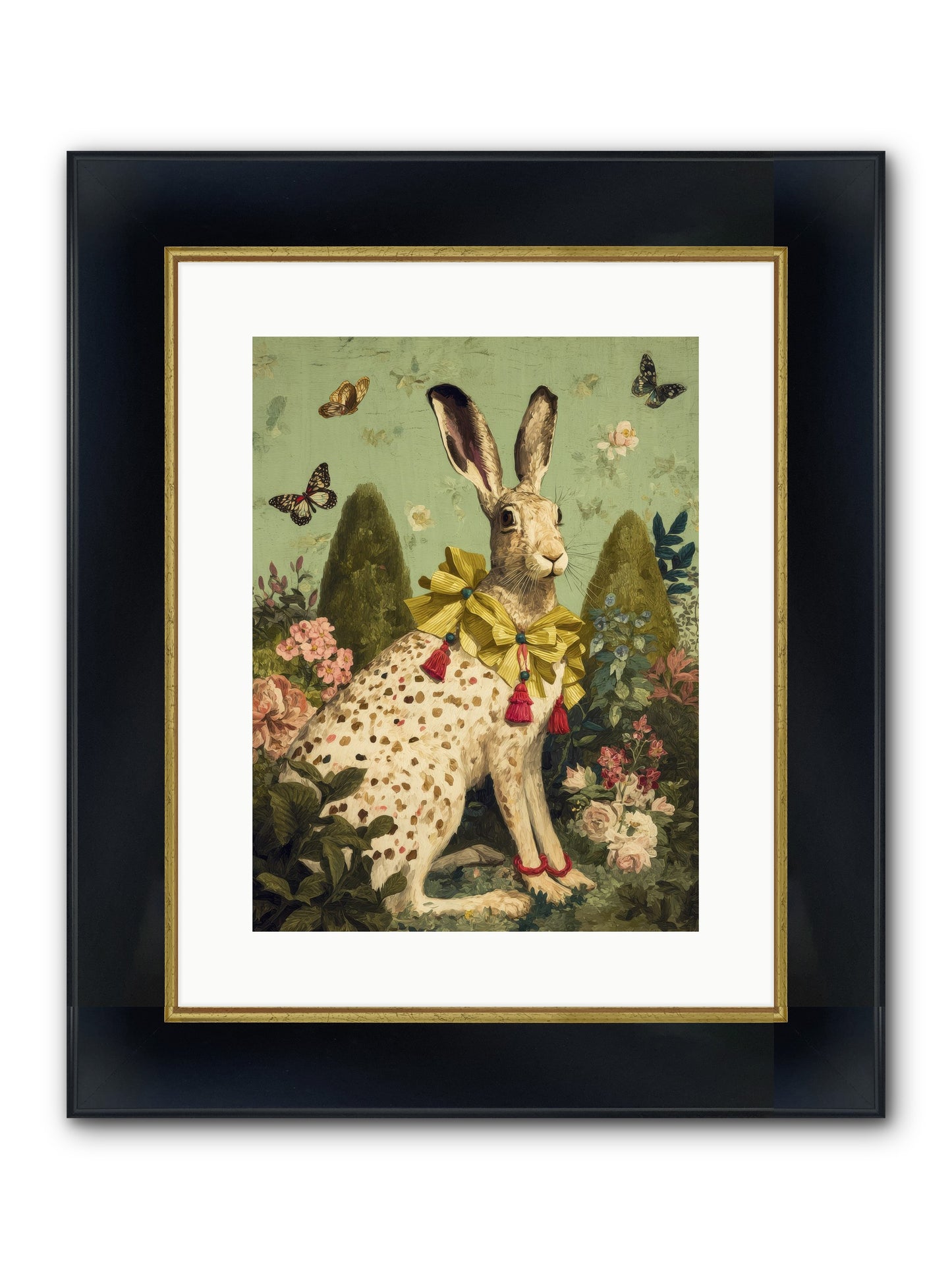 Mossbound Reverie No.1 Framed Print - Wide Black w/Gold 12x16