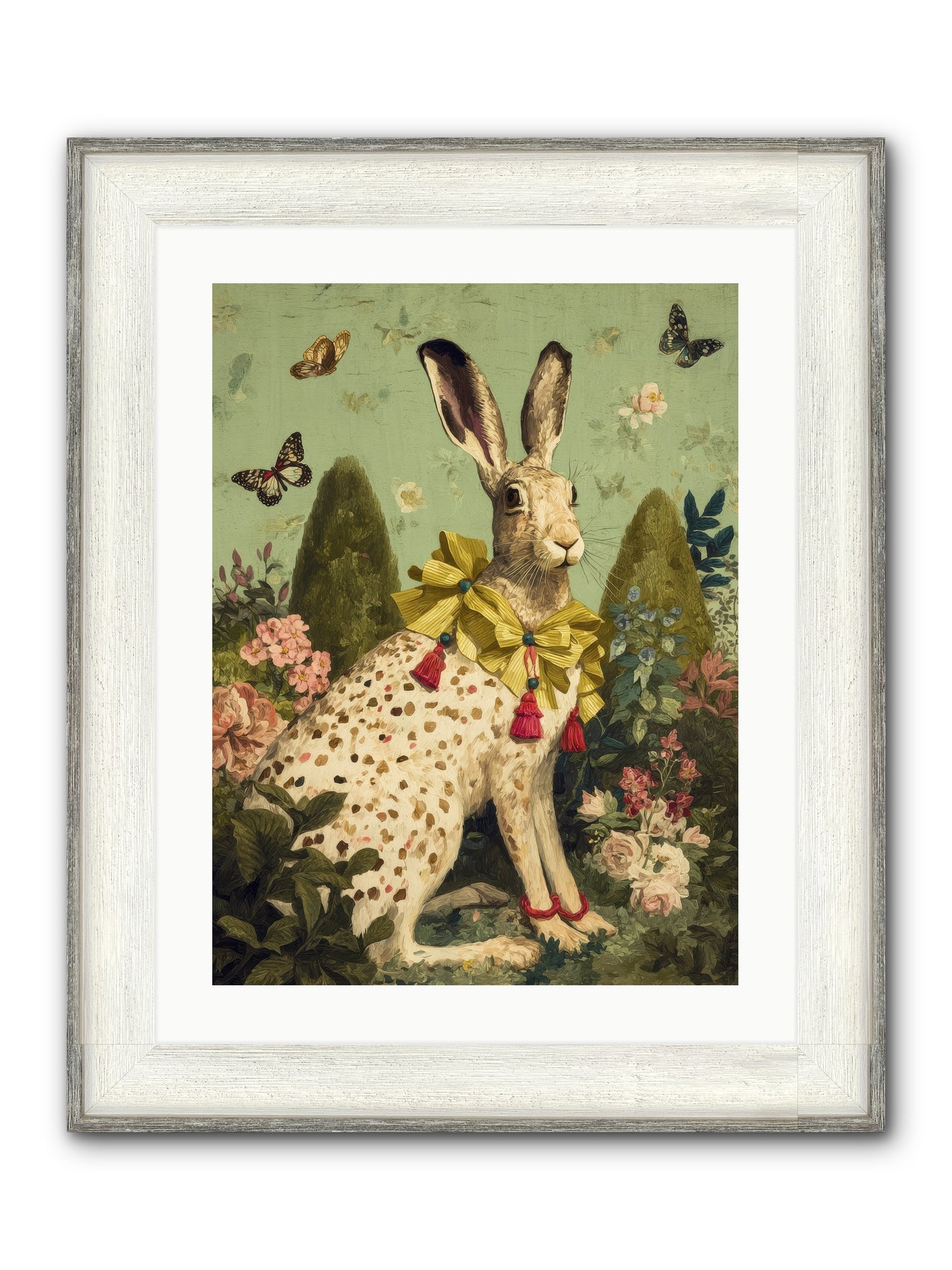 Mossbound Reverie No.1 Framed Print - Driftwood White 18x24