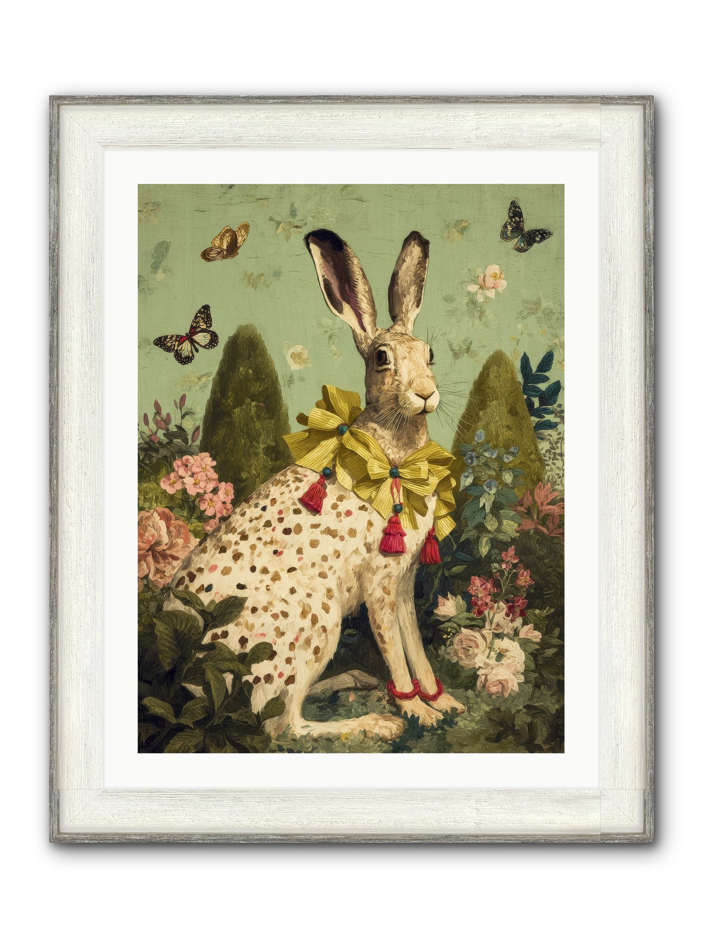 Mossbound Reverie No.1 Framed Print - Driftwood White 24x32