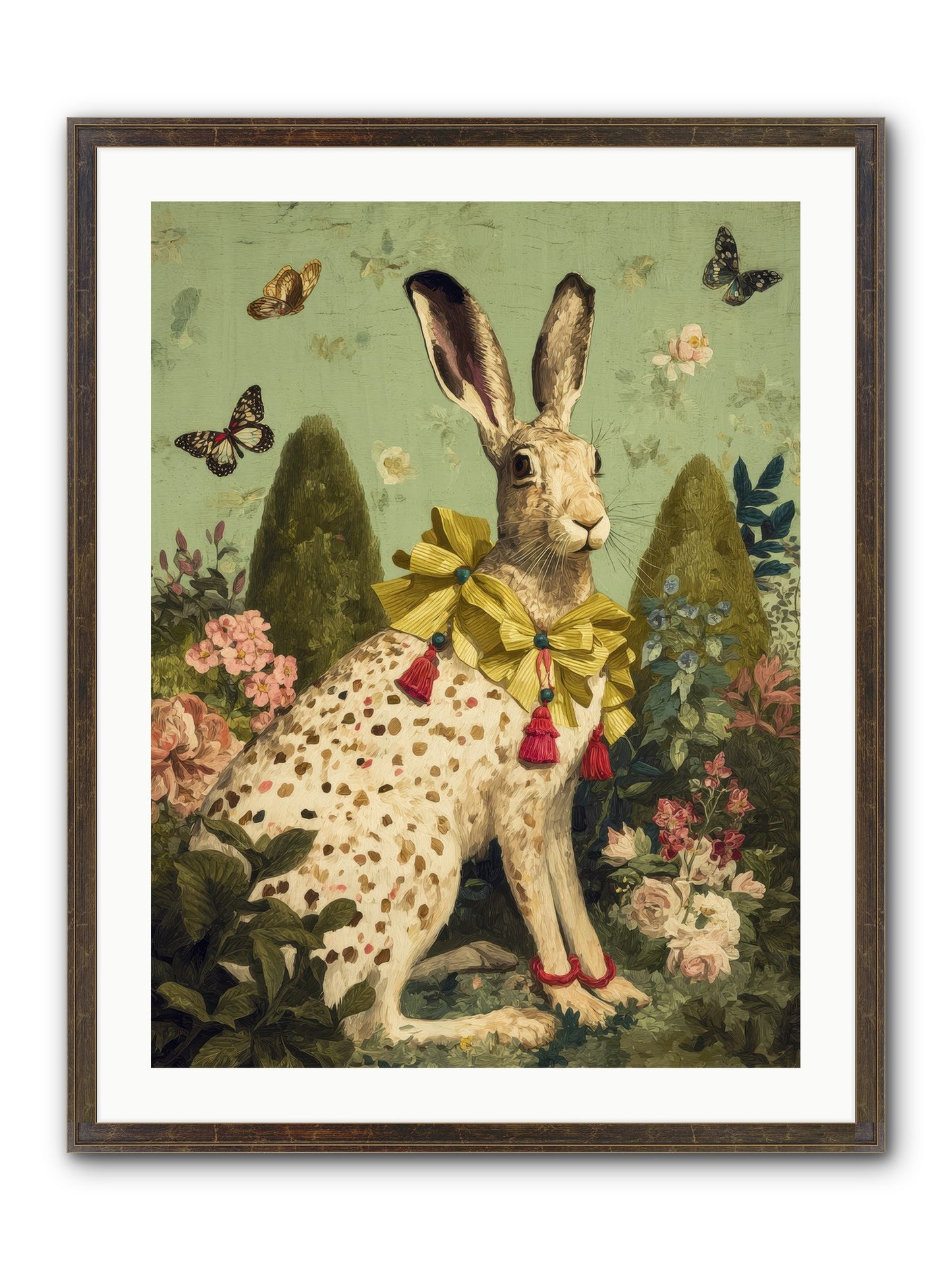 Mossbound Reverie No.1 Framed Print - Slimwoods Black/Gold 24x32
