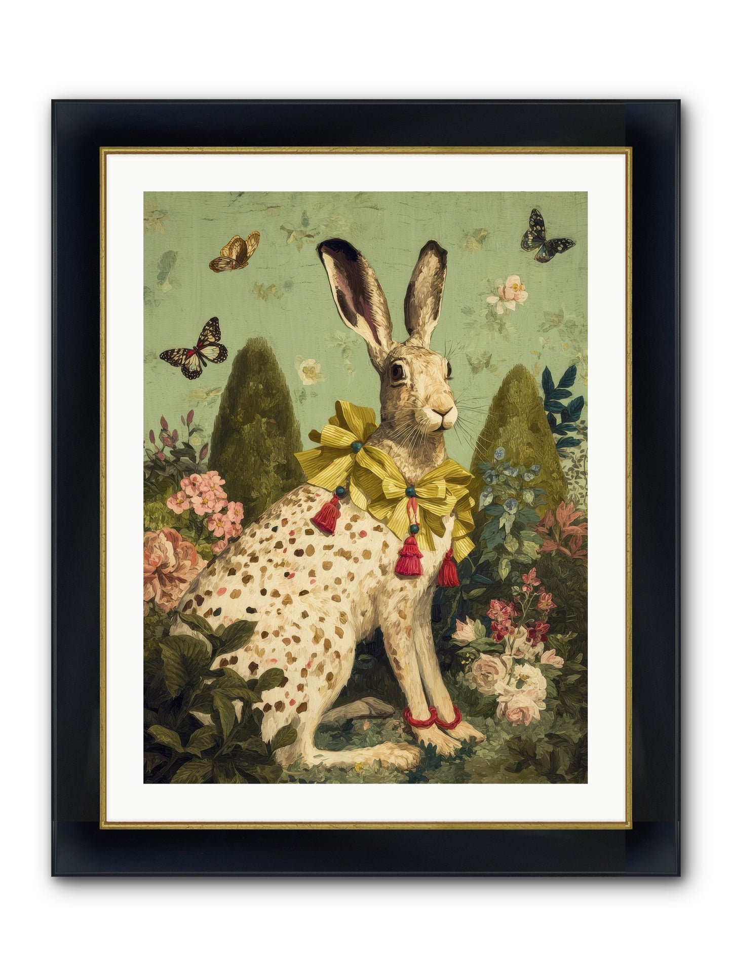 Mossbound Reverie No.1 Framed Print - Wide Black w/Gold 24x32