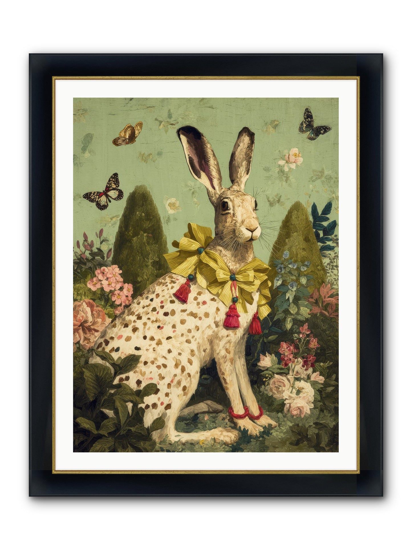 Mossbound Reverie No.1 Framed Print - Wide Black w/Gold 30x40