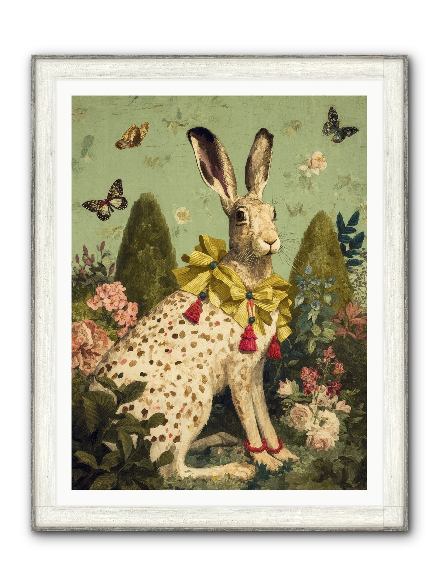 Mossbound Reverie No.1 Framed Print - Driftwood White 36x48